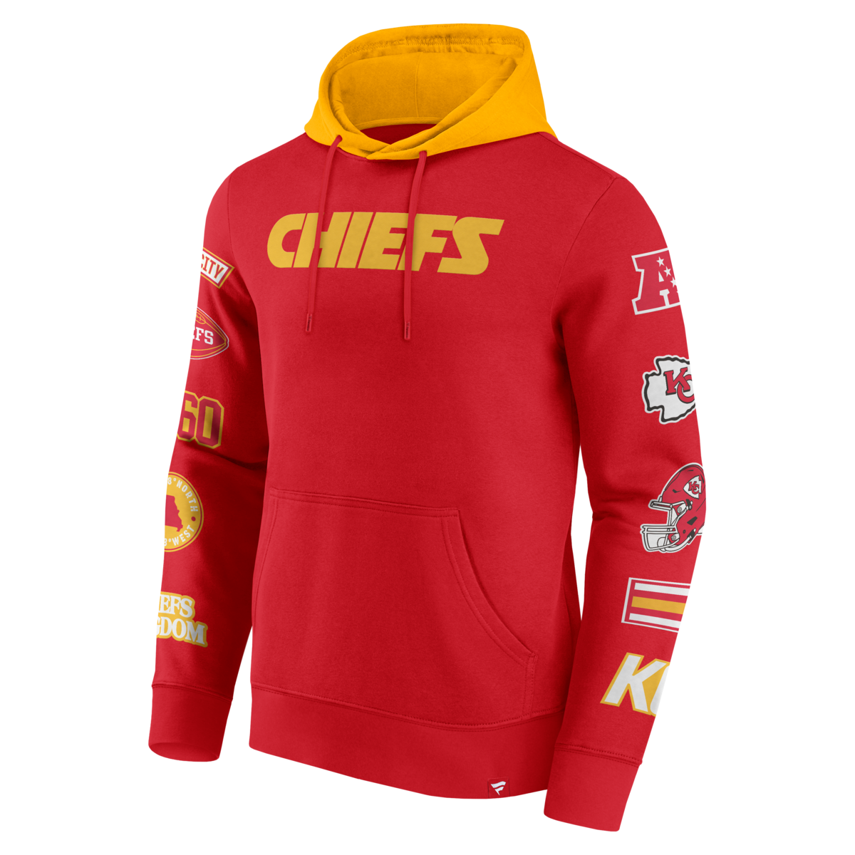 Fanatics - NFL - Colorblock Badge Fleece Hoodie - Kansas City Chiefs