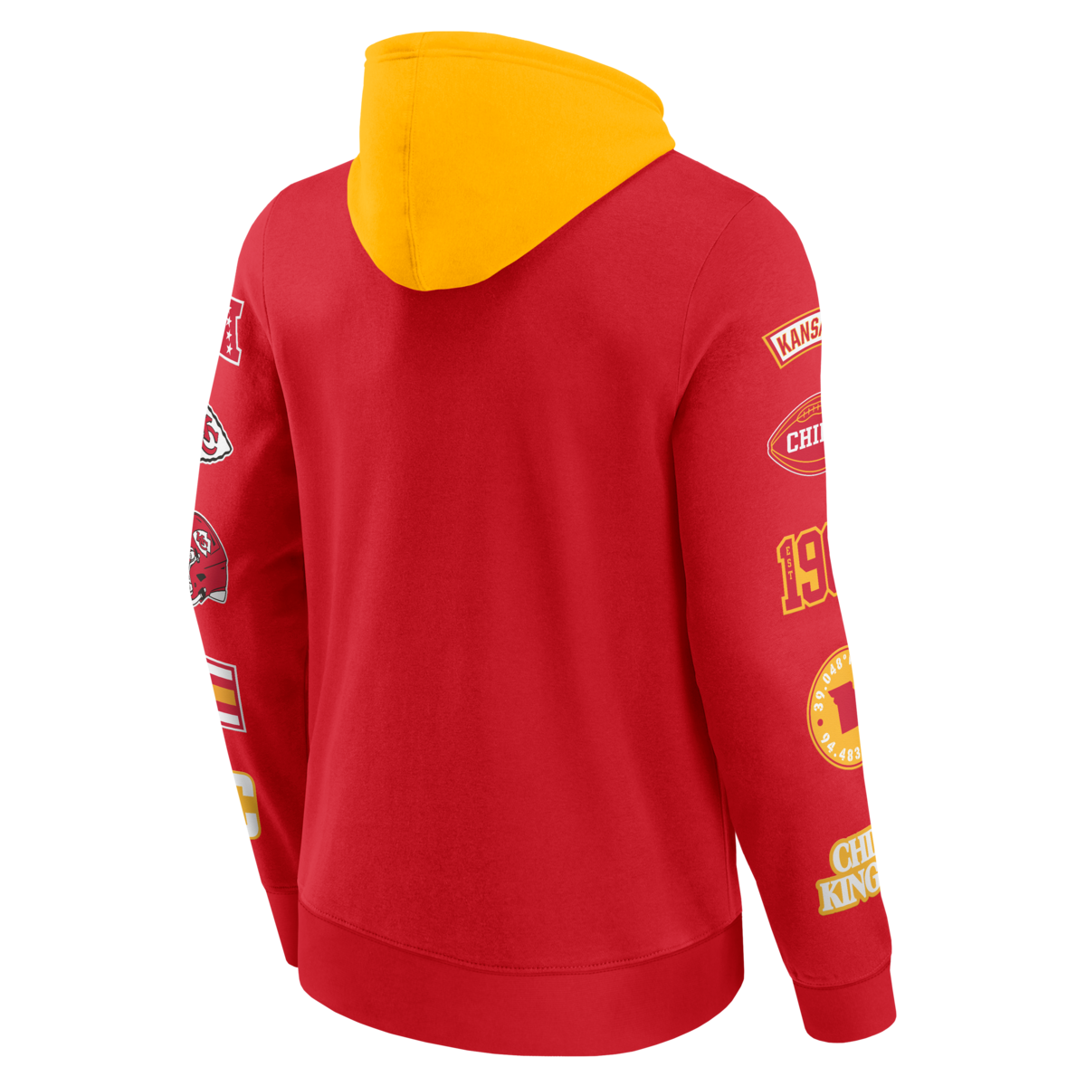 Fanatics - NFL - Colorblock Badge Fleece Hoodie - Kansas City Chiefs