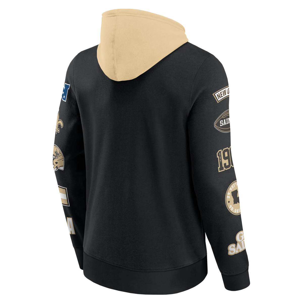 Fanatics - NFL - Colorblock Badge Fleece Hoodie - New Orleans Saints