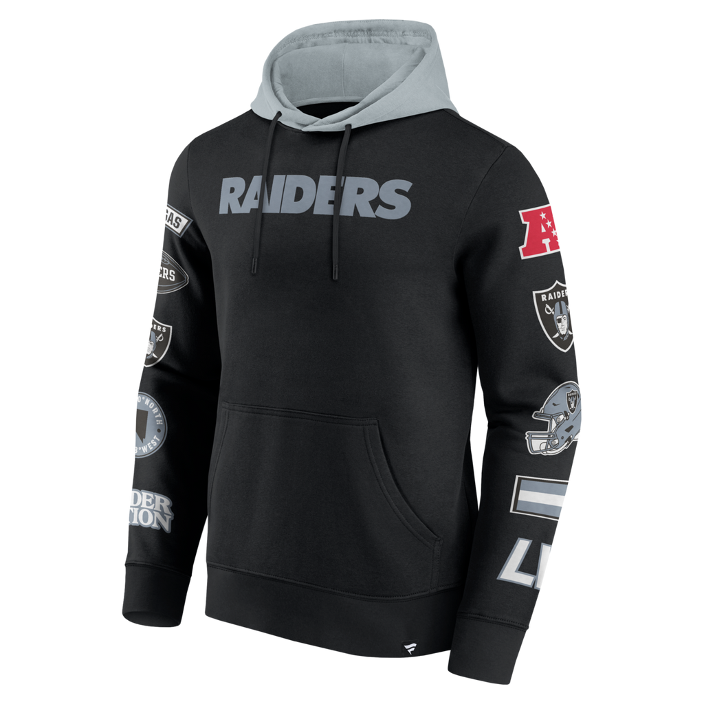 Fanatics - NFL - Colorblock Badge Fleece Hoodie - Las Vegas Raiders