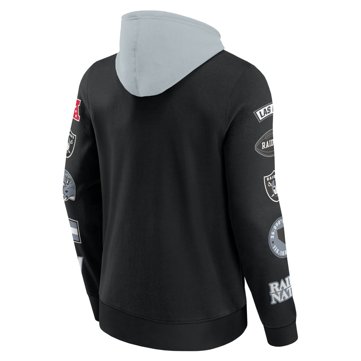 Fanatics - NFL - Colorblock Badge Fleece Hoodie - Las Vegas Raiders