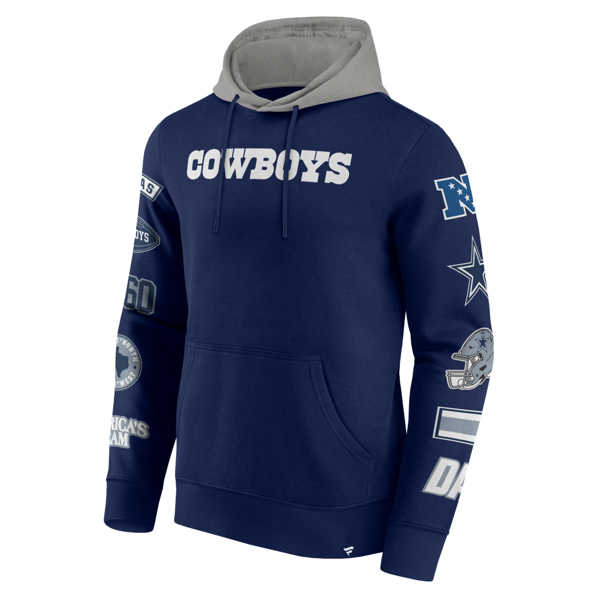 Fanatics - NFL - Colorblock Badge Fleece Hoodie - Dallas Cowboys