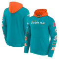 Fanatics - NFL - Colorblock Badge Fleece Hoodie - Miami Dolphins