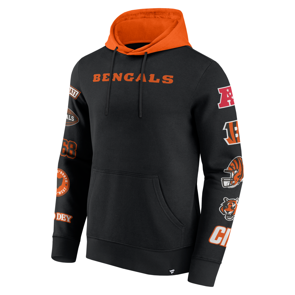 Fanatics - NFL - Colorblock Badge Fleece Hoodie - Cincinnati Bengals