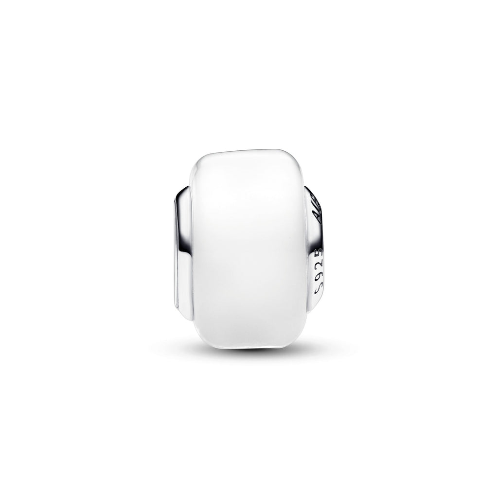 Pandora White Mini Murano Glass Charm