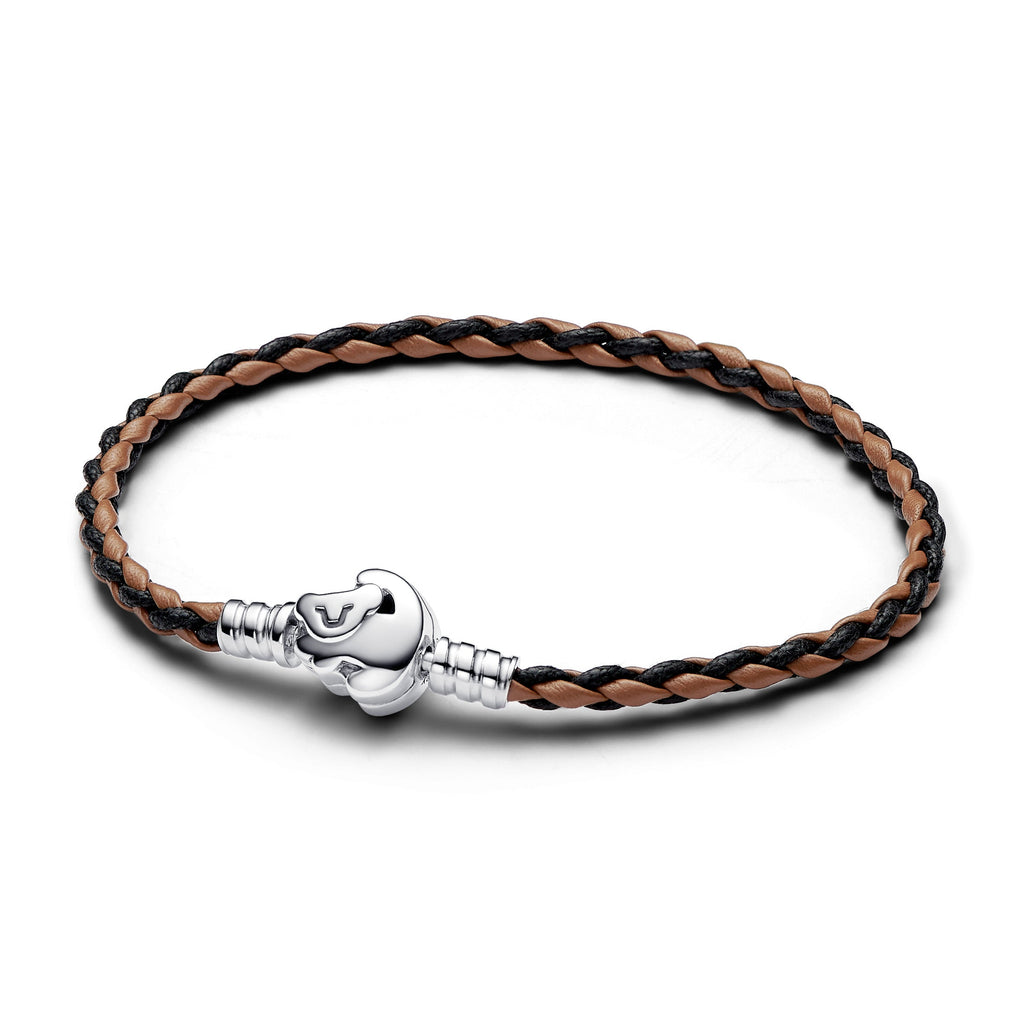 Pandora Disney The Lion King Clasp Pandora Moments Braided Leather Bracelet