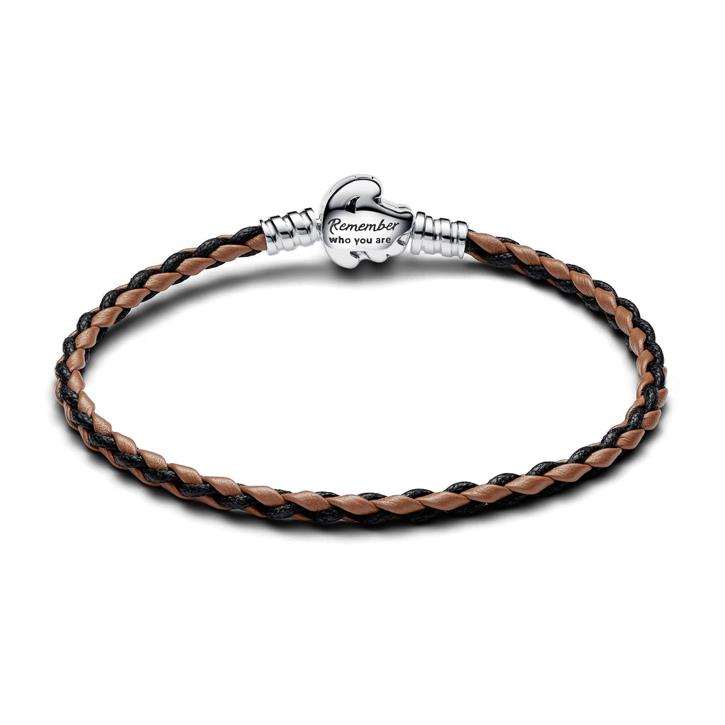 Pandora Disney The Lion King Clasp Pandora Moments Braided Leather Bracelet