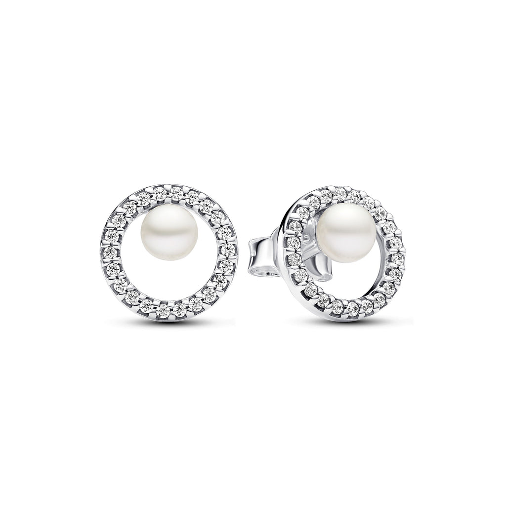 Pandora Freshwater Pearl Timeless Necklace and Earrings Set