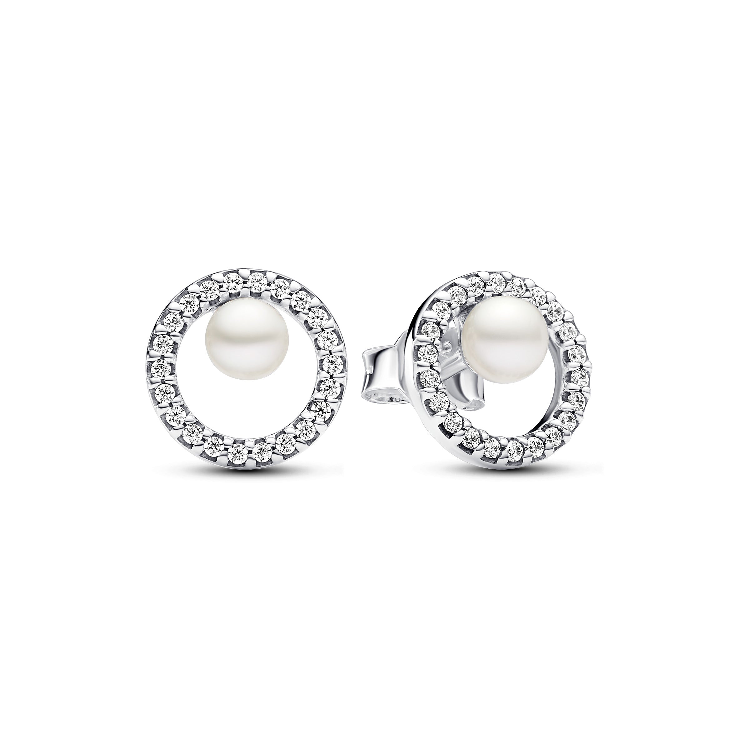 Pandora Freshwater Pearl Timeless Necklace and Earrings Set