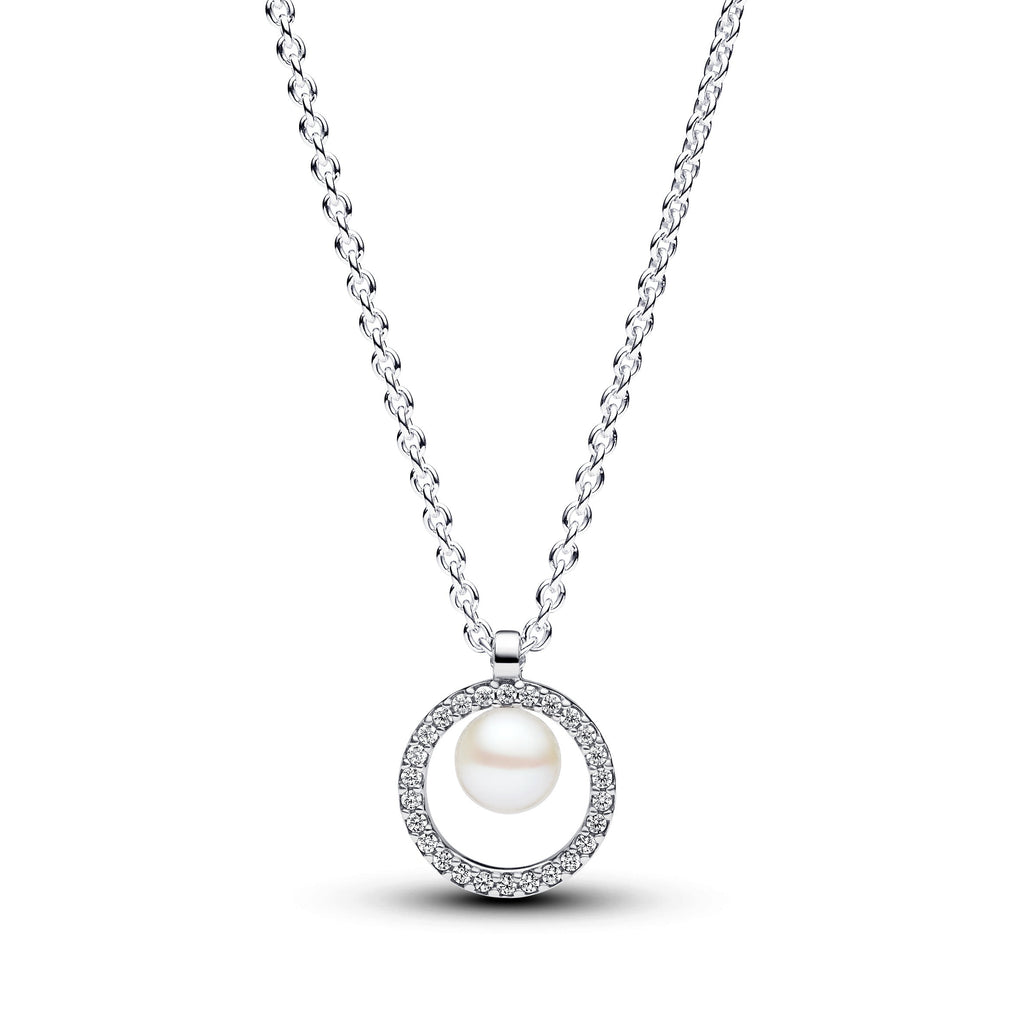 Pandora Freshwater Pearl Timeless Necklace and Earrings Set