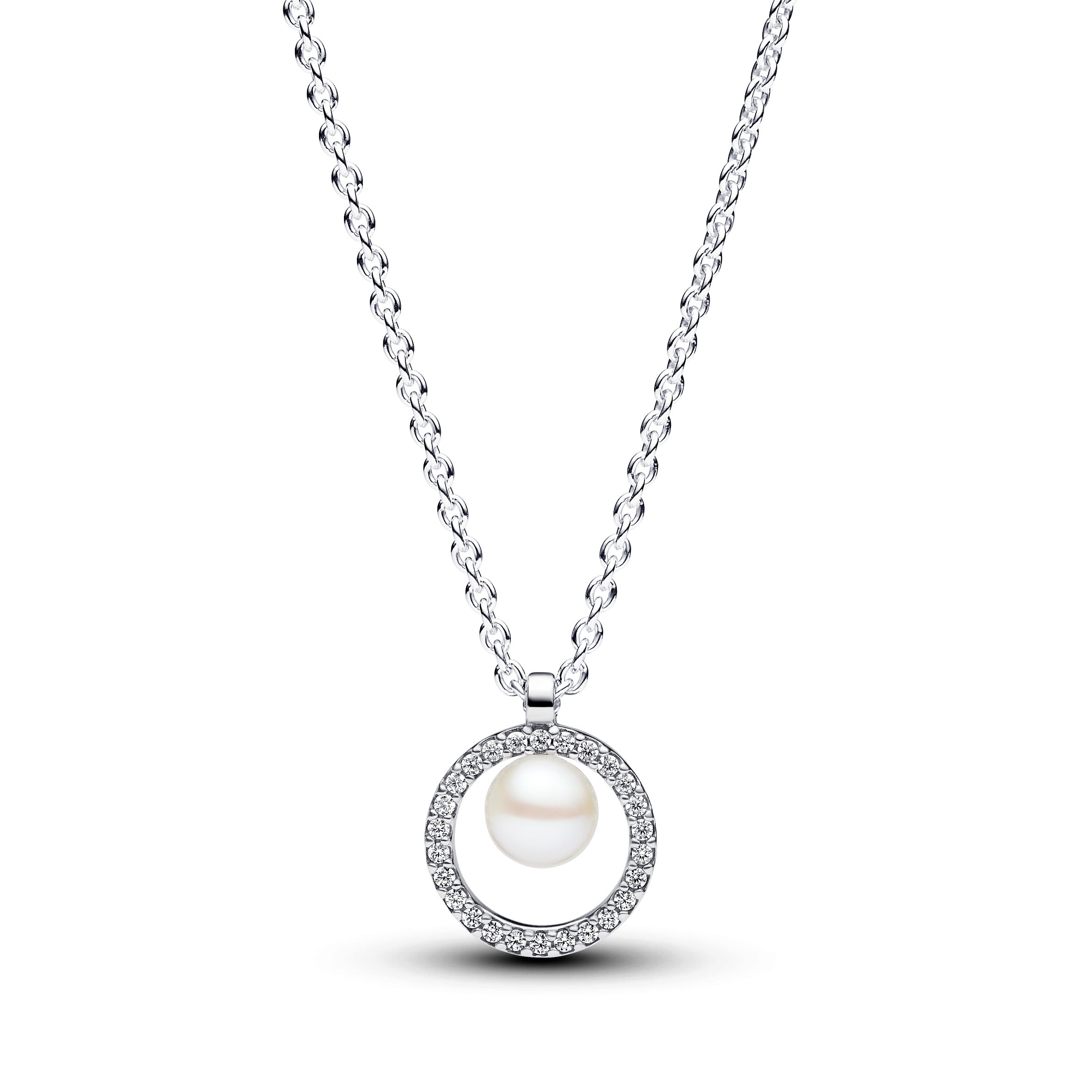 Pandora Freshwater Pearl Timeless Necklace and Earrings Set