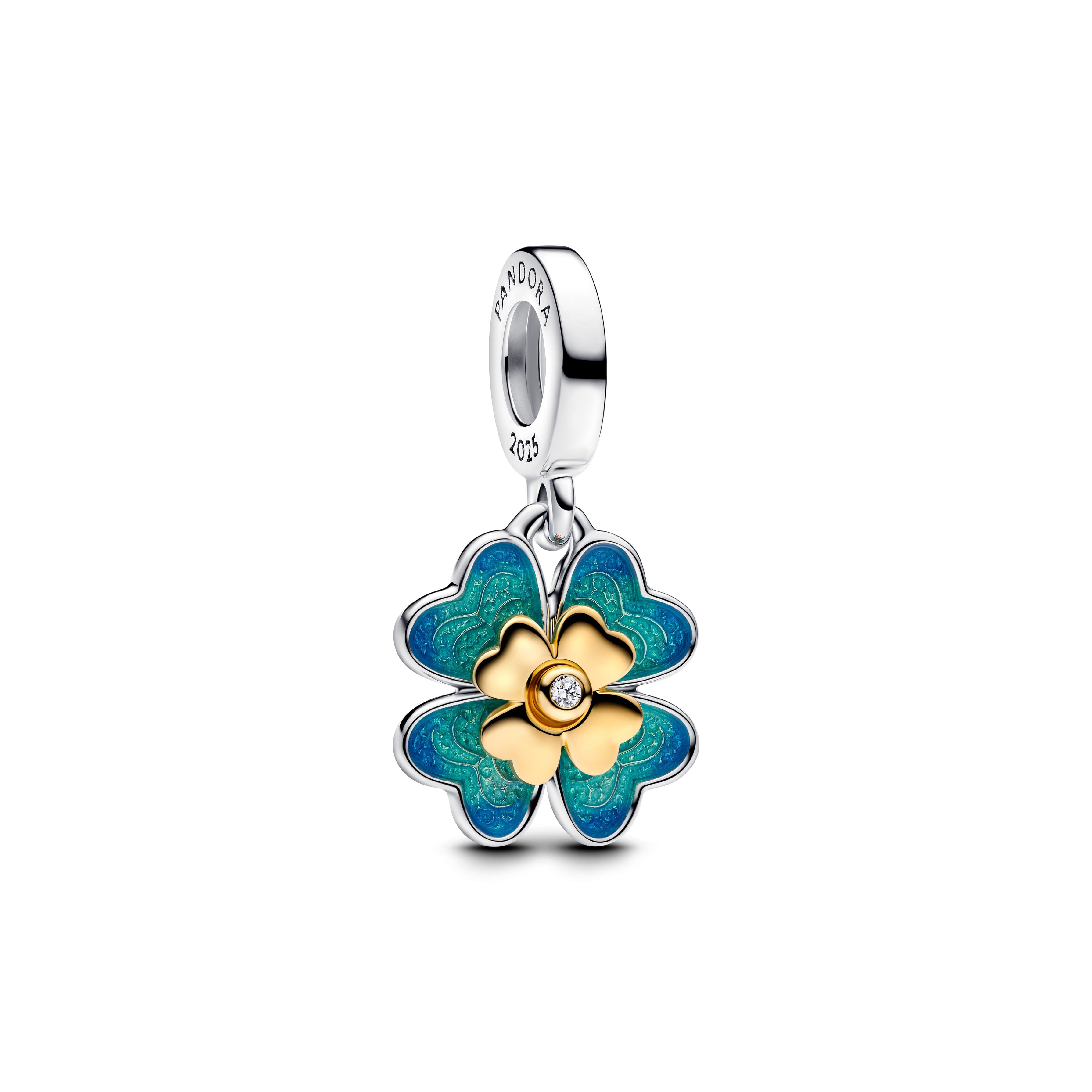 Pandora 2025 Four Leaf Clover Lab-Grown Diamond Dangle Charm