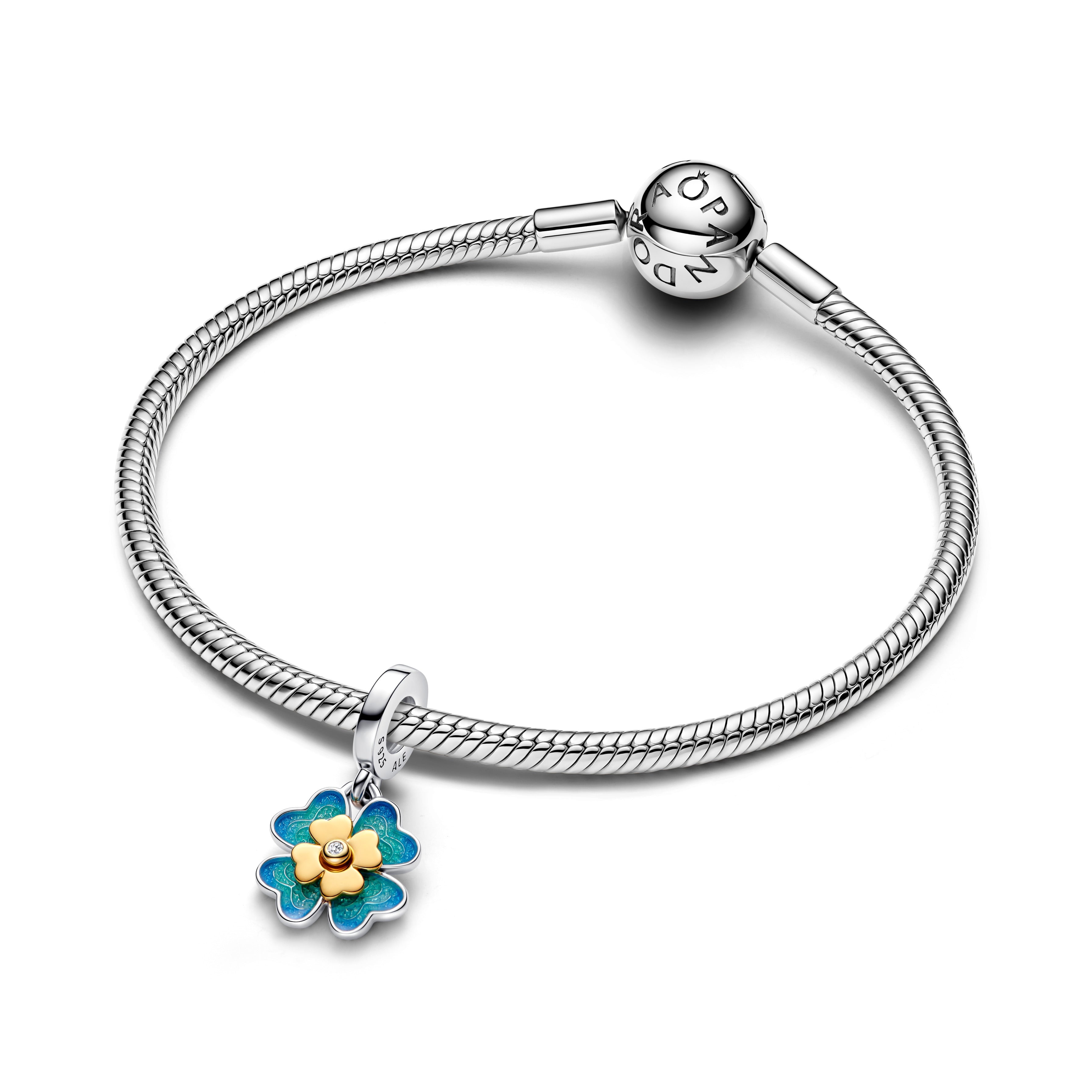 Pandora 2025 Four Leaf Clover Lab-Grown Diamond Dangle Charm