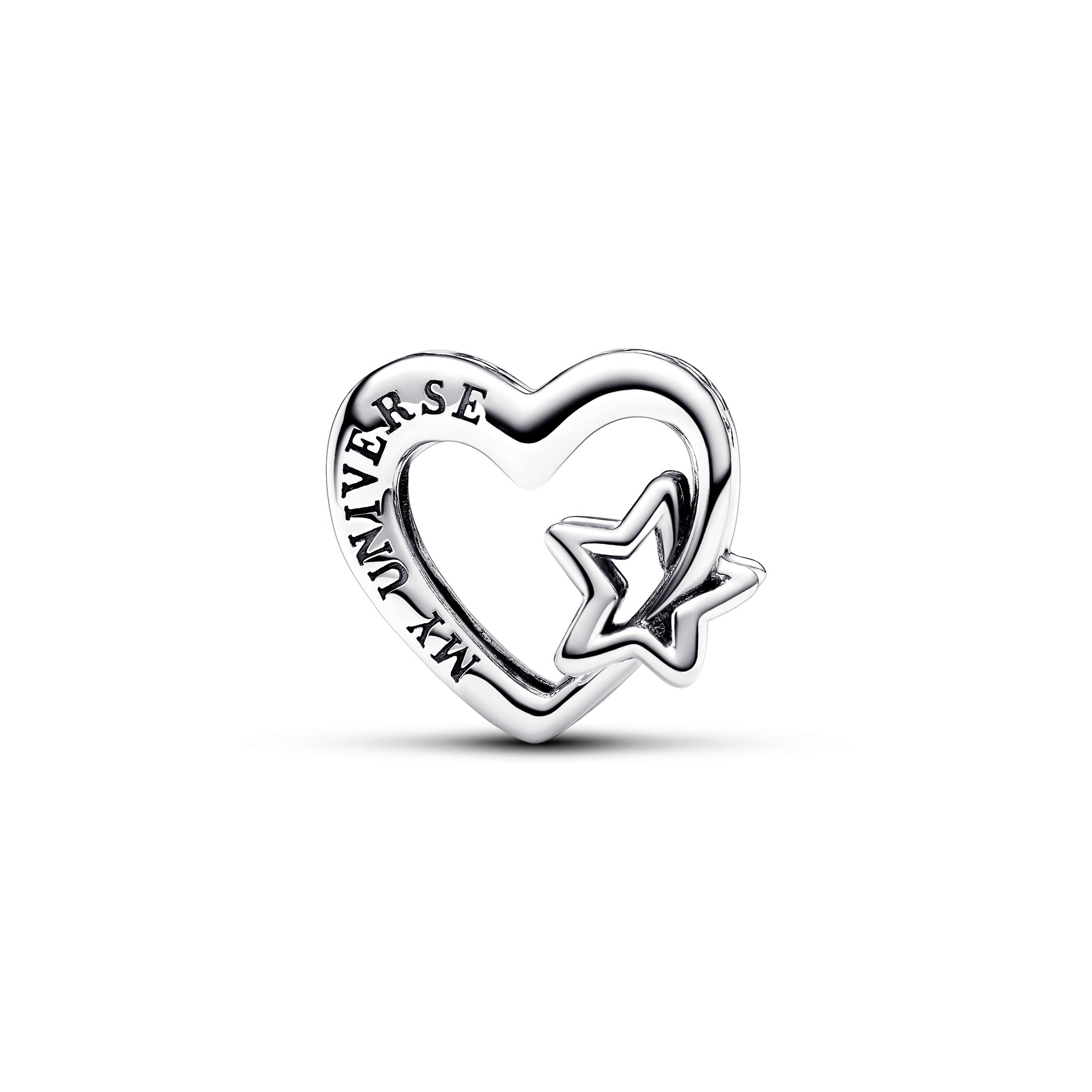 Pandora Openwork Family Heart & Star Charm