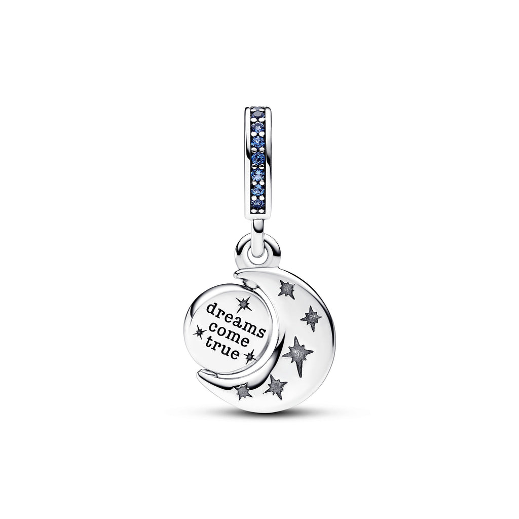 Pandora Sparkling Moon Spinning Dangle Charm