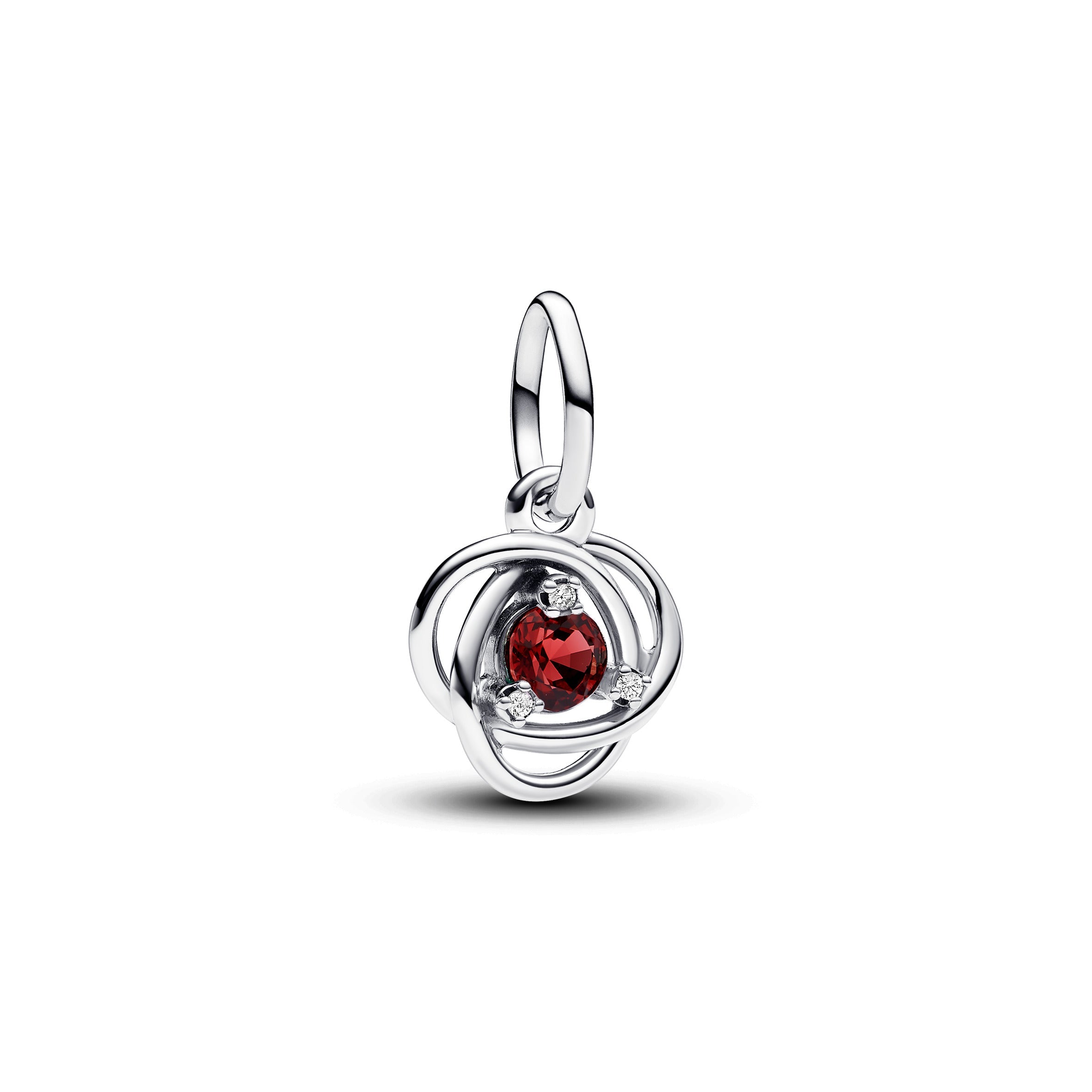 Pandora July True Red Eternity Circle Dangle Charm