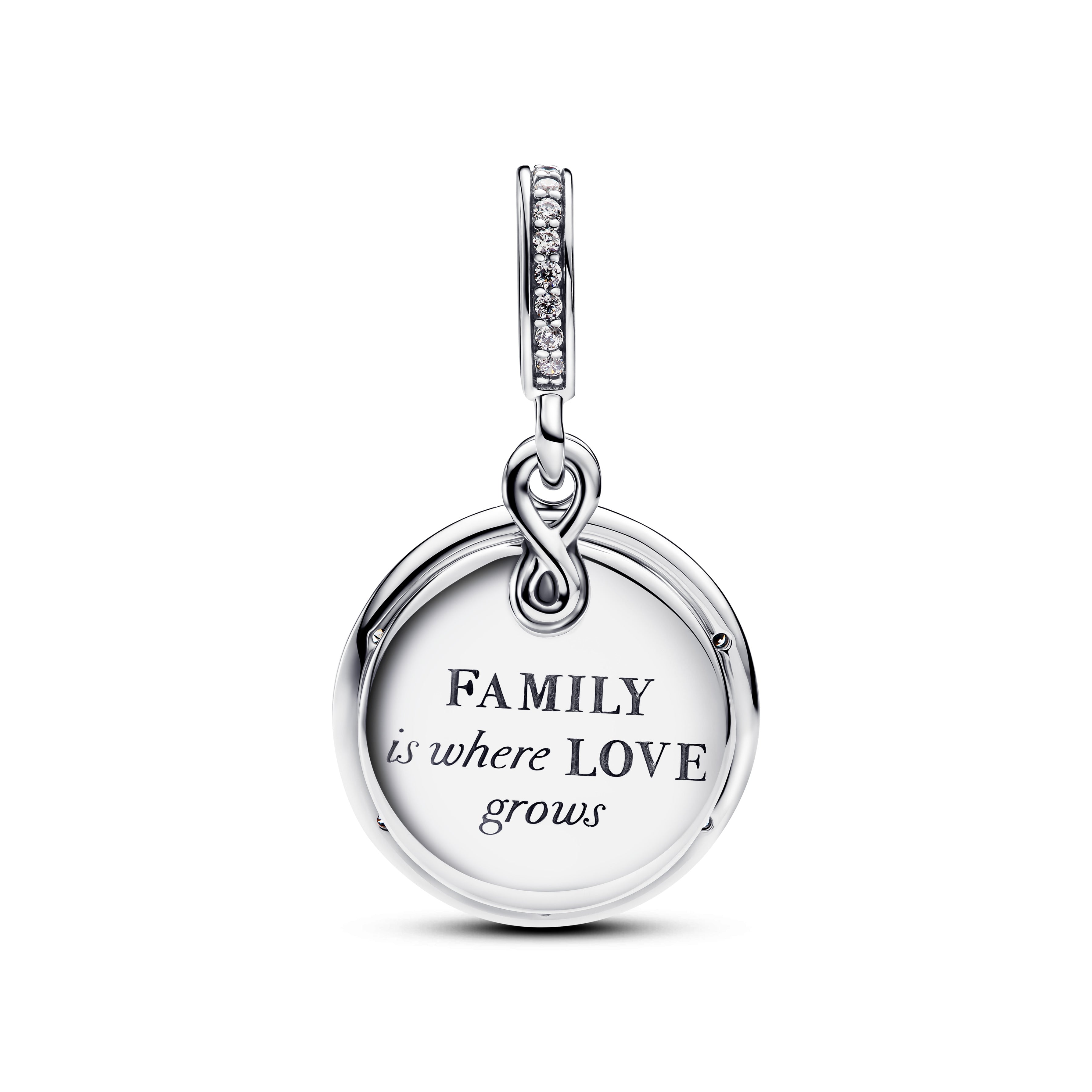 Pandora Glow-in-the-Dark Infinity Tree Double Dangle Charm