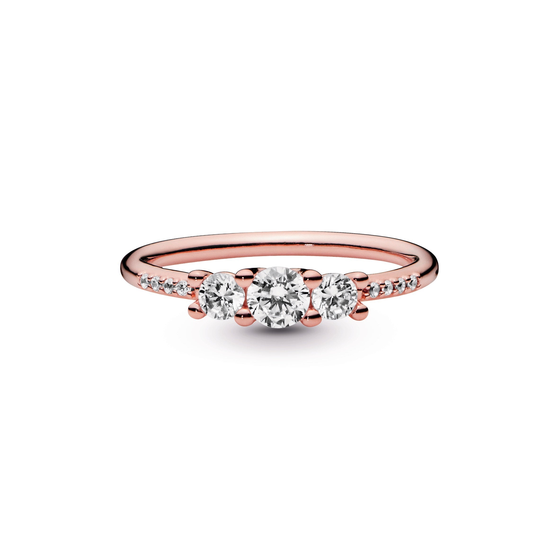 Pandora Clear Three-Stone Ring