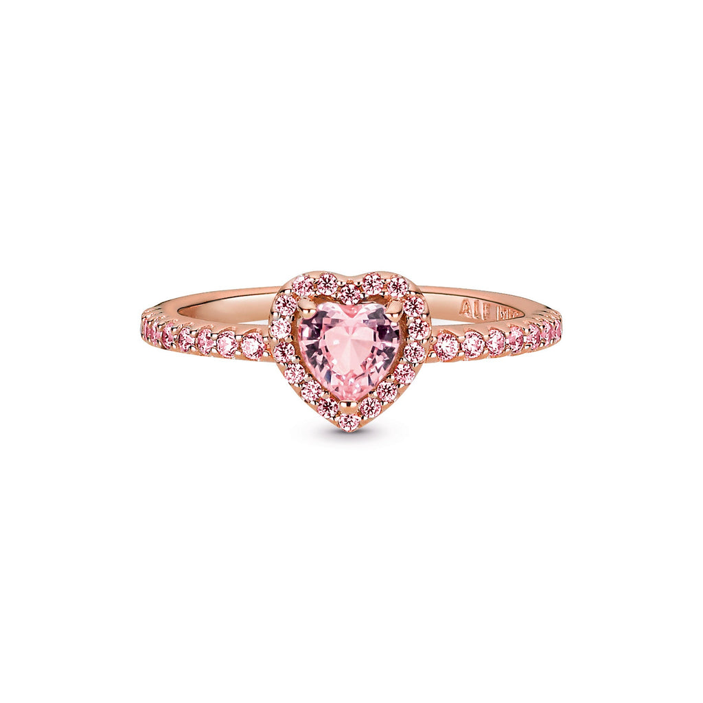 Pandora Sparkling Elevated Heart Ring