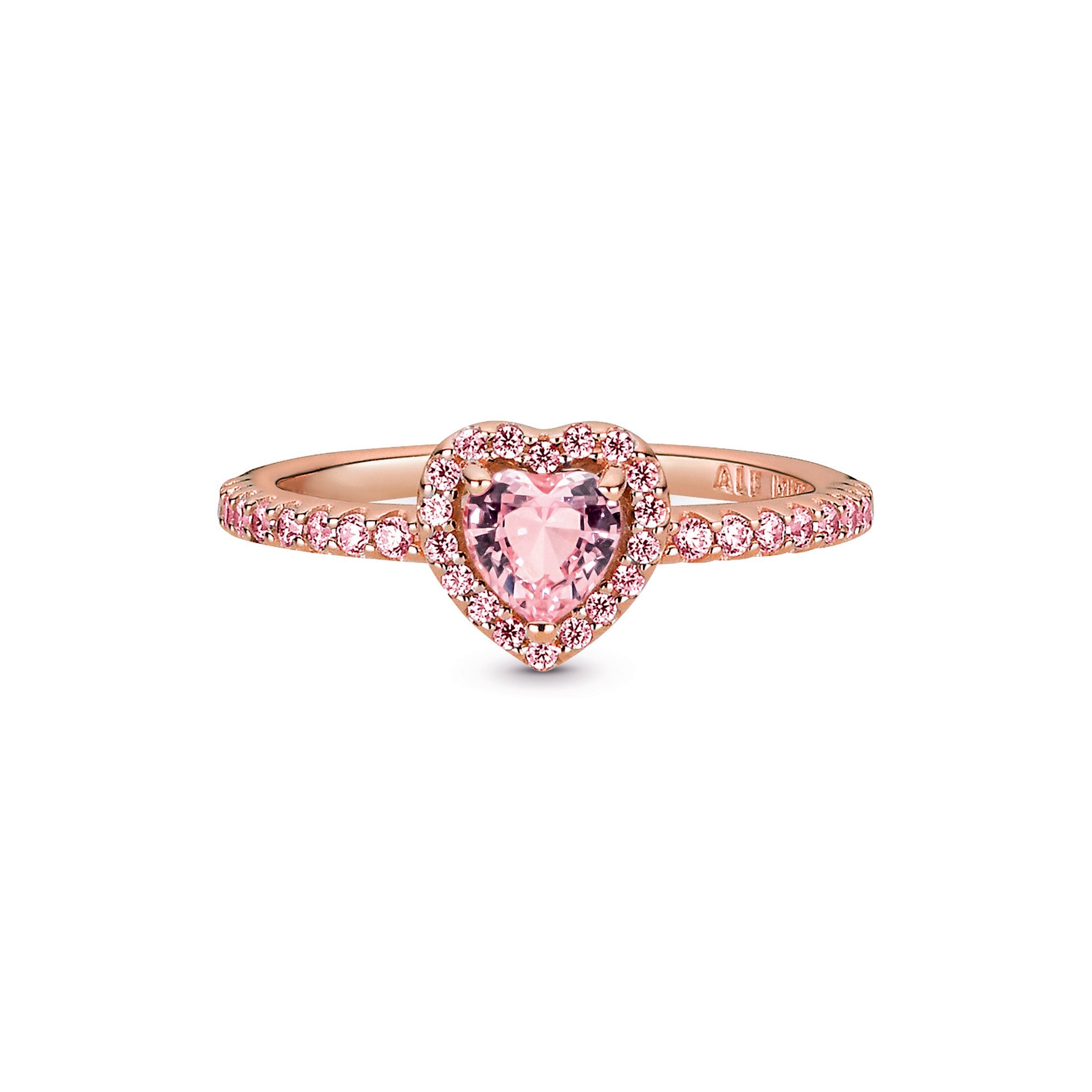 Pandora Sparkling Elevated Heart Ring