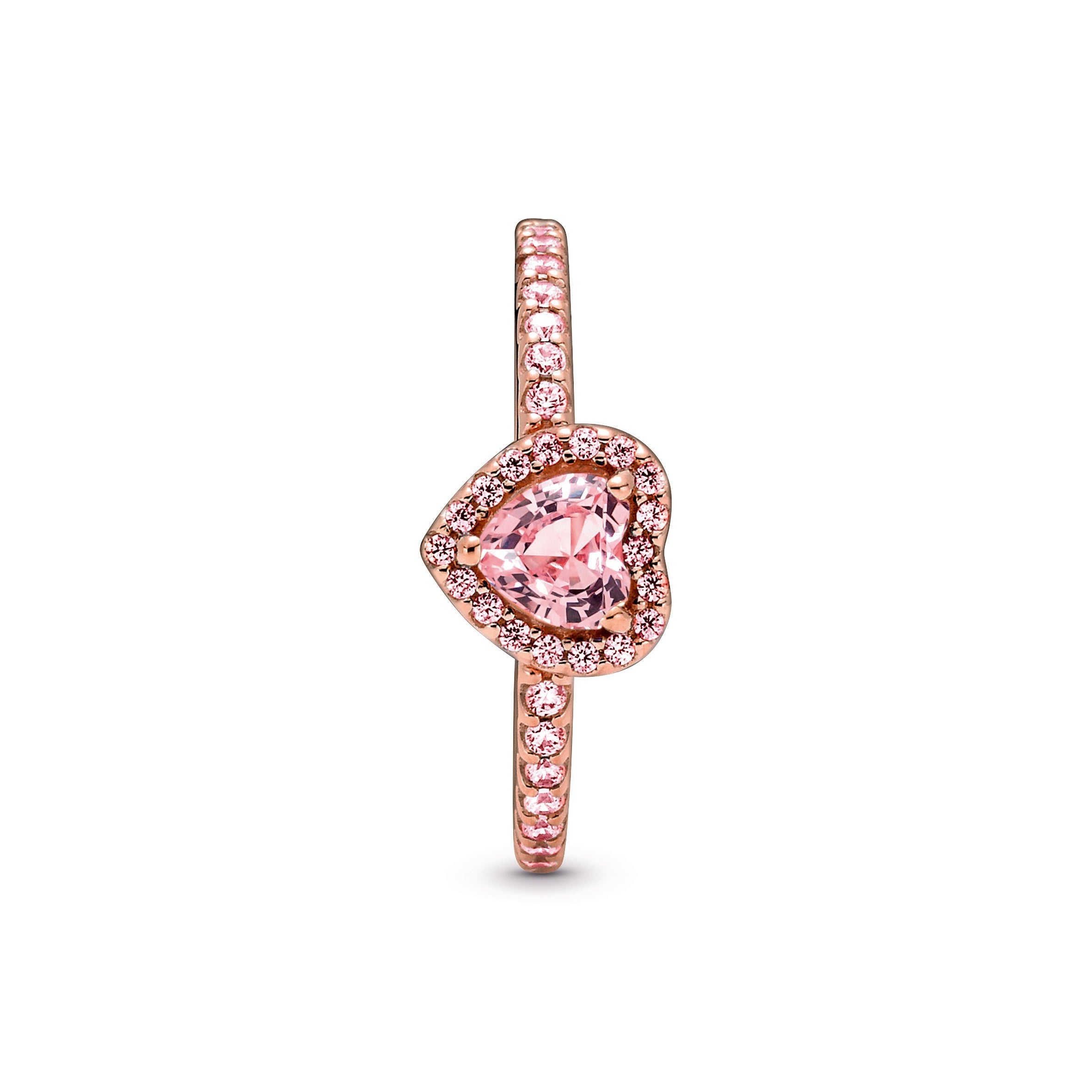 Pandora Sparkling Elevated Heart Ring