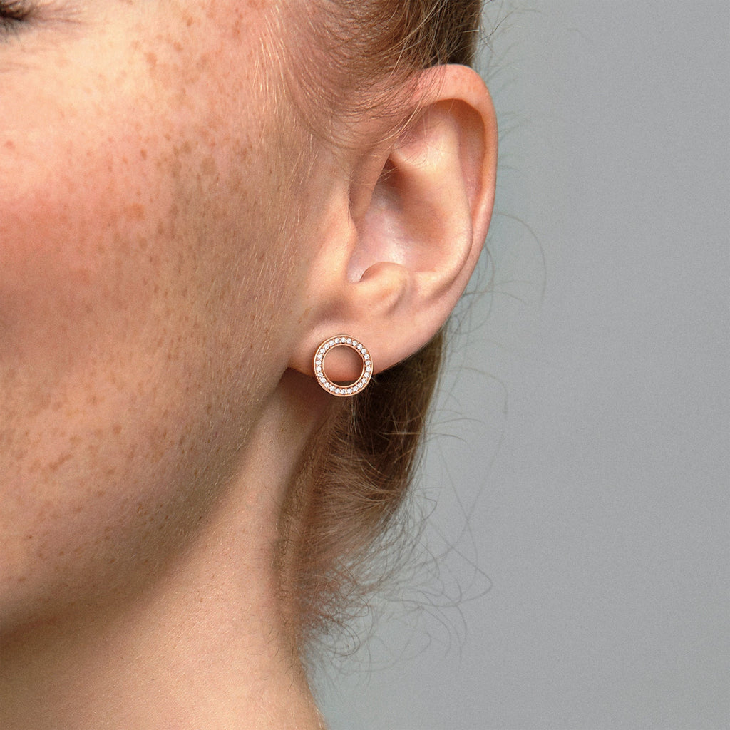 Pandora Sparkling Circle Stud Earrings