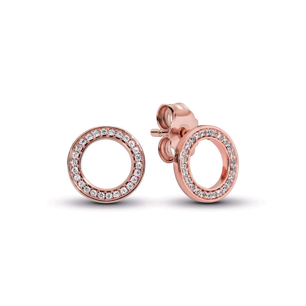 Pandora Sparkling Circle Stud Earrings