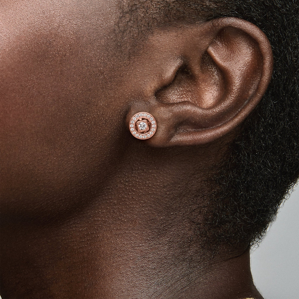 Pandora Vintage Circle Stud Earrings