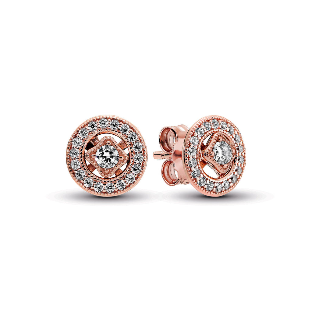 Pandora Vintage Circle Stud Earrings
