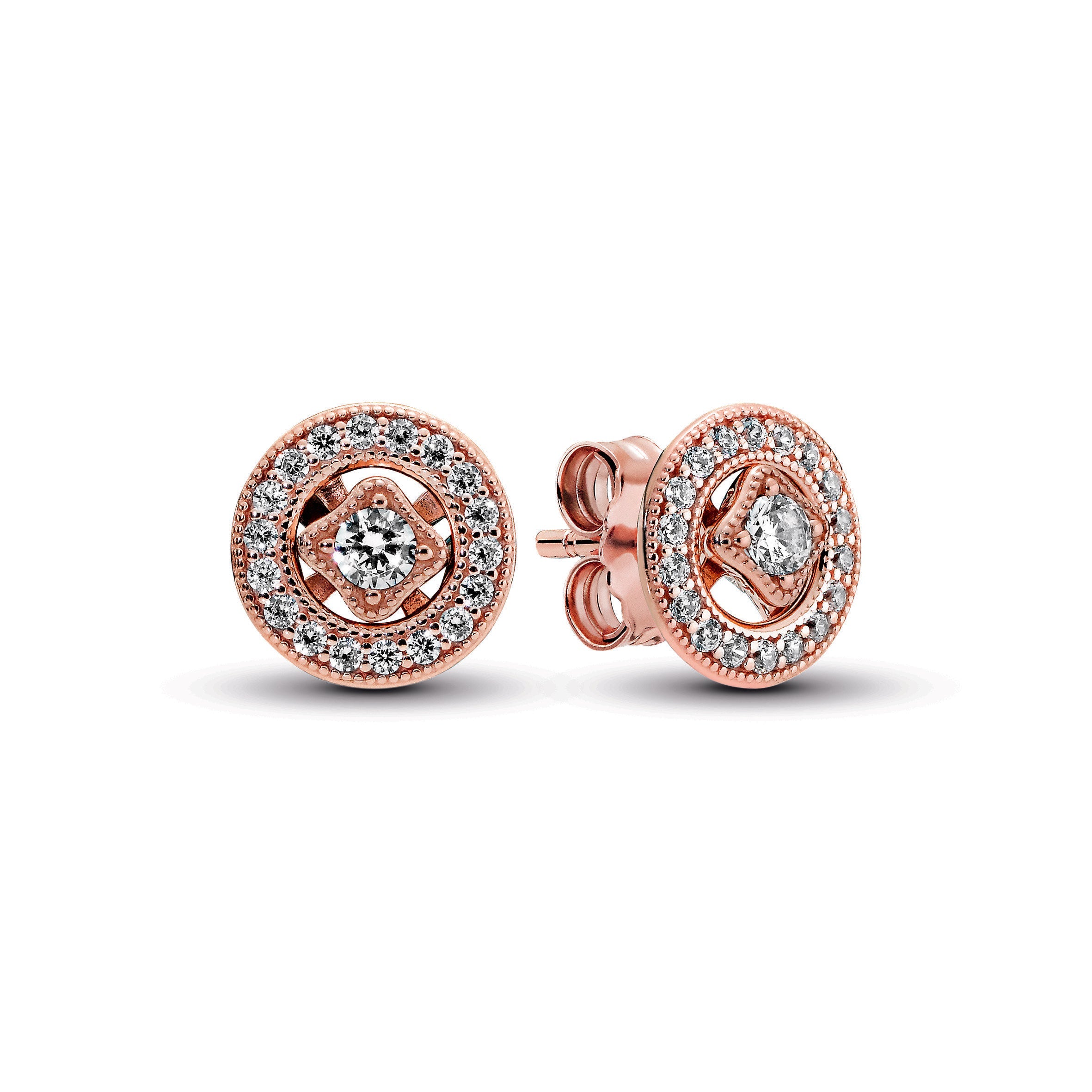 Pandora Vintage Circle Stud Earrings