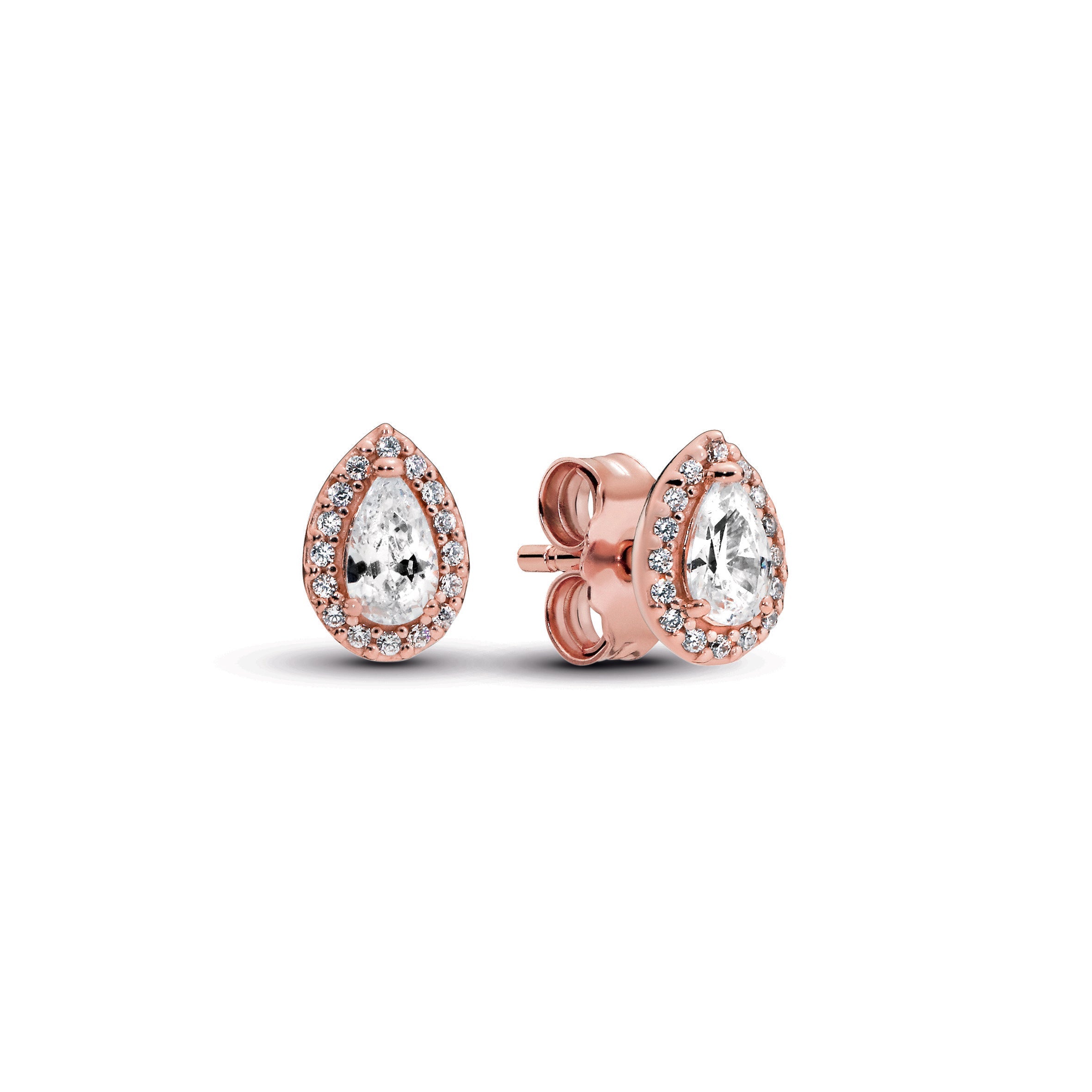 Pandora Teardrop Halo Stud Earrings