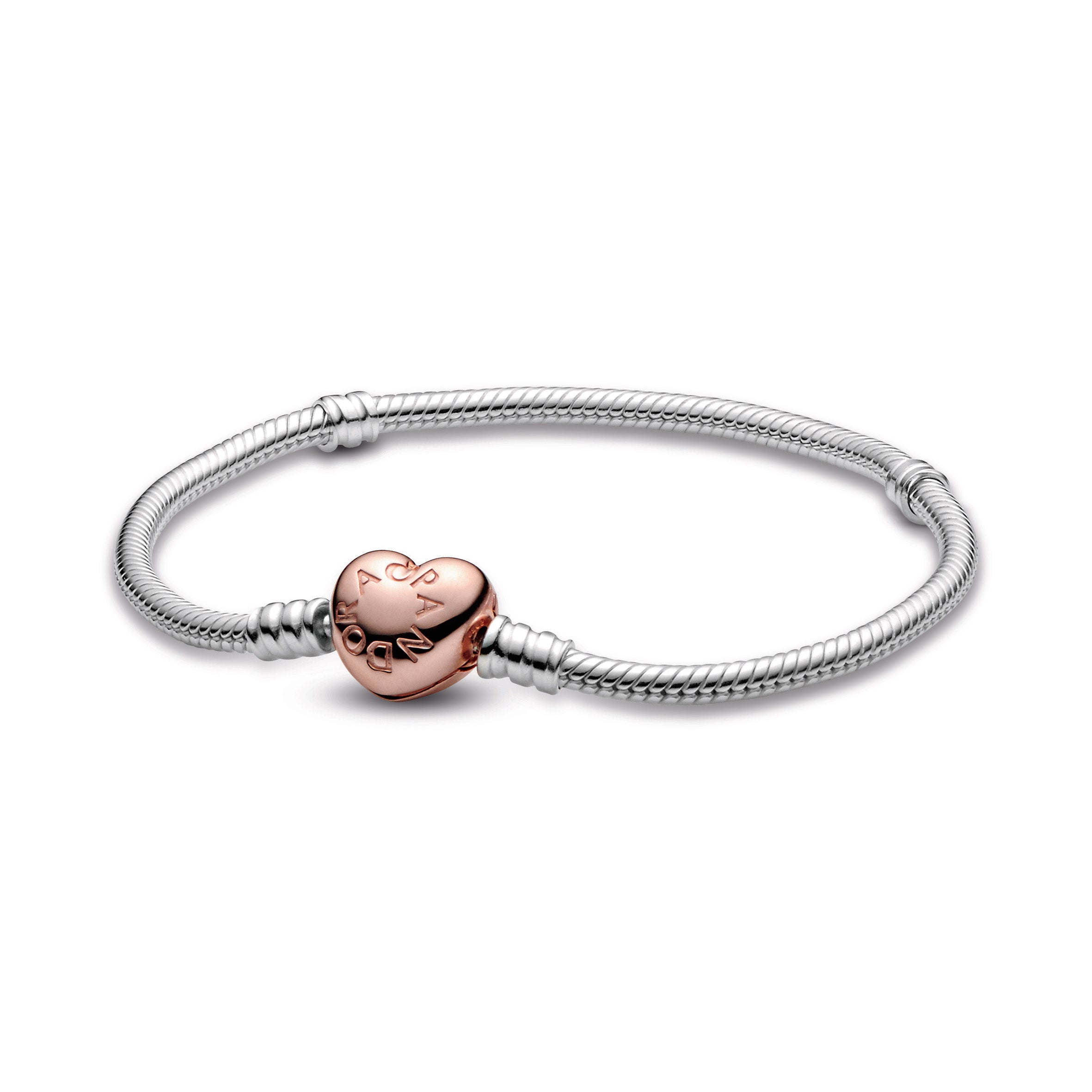 Pandora Moments Heart & Snake Chain Bracelet