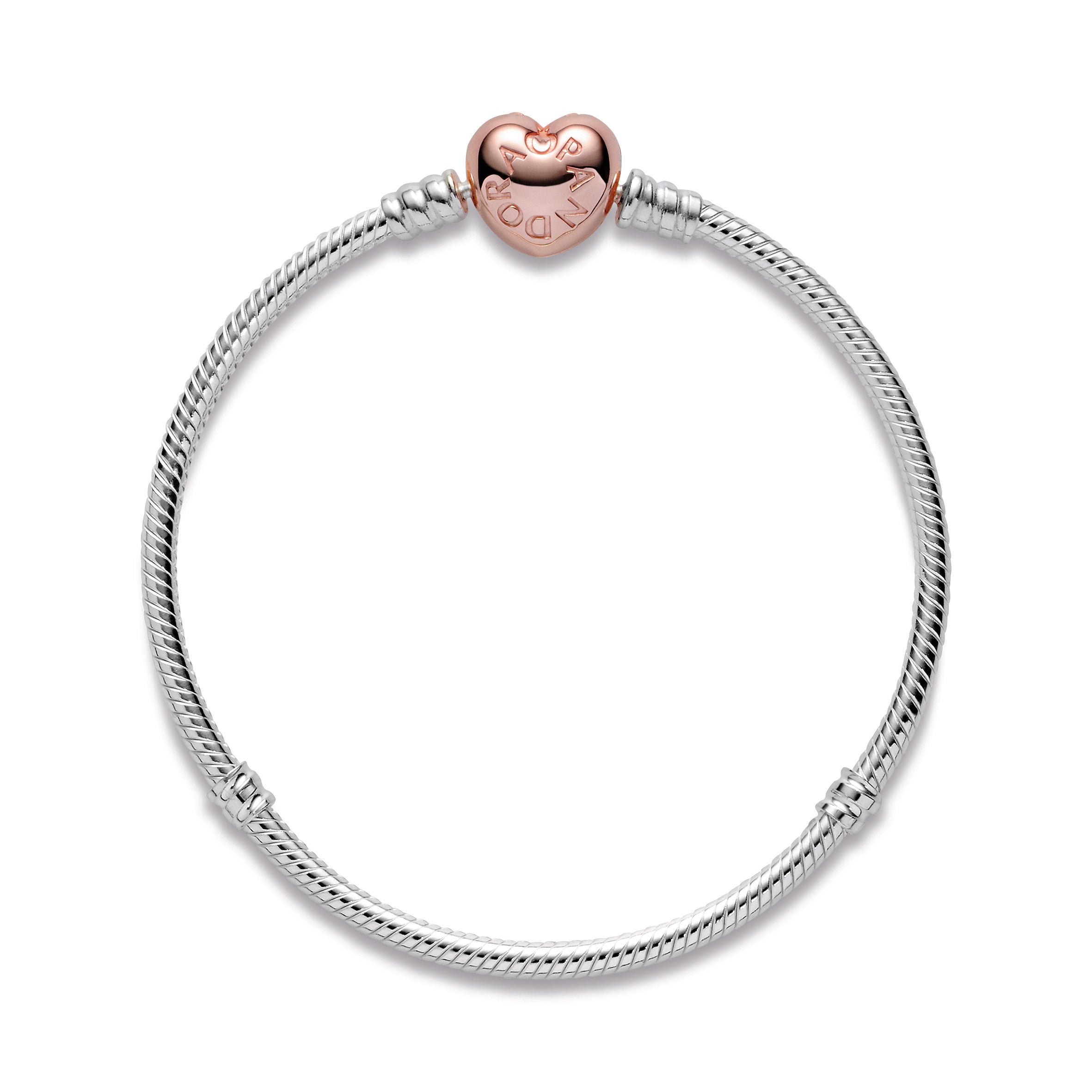 Pandora Moments Heart & Snake Chain Bracelet