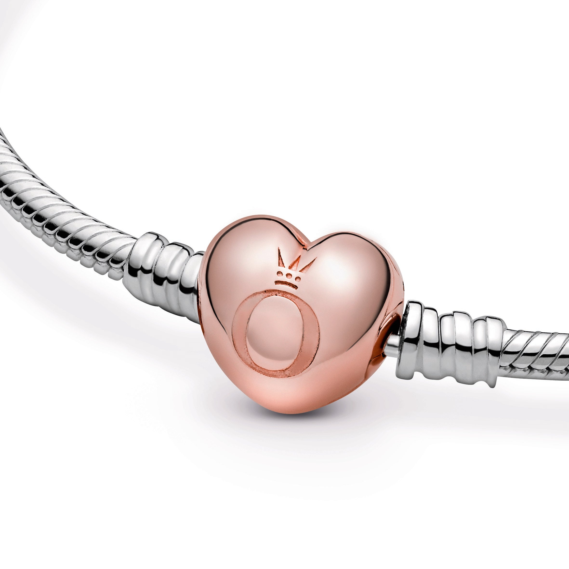 Pandora Moments Heart & Snake Chain Bracelet