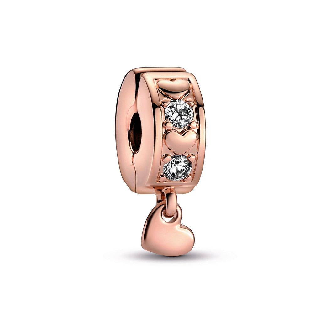 Pandora Infinite Hearts Sparkling Dangling Clip Charm