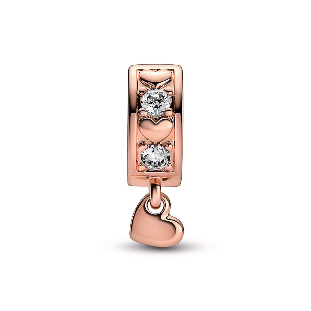 Pandora Infinite Hearts Sparkling Dangling Clip Charm