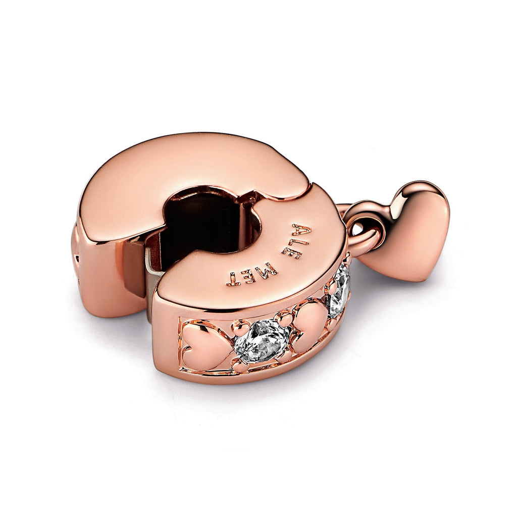 Pandora Infinite Hearts Sparkling Dangling Clip Charm