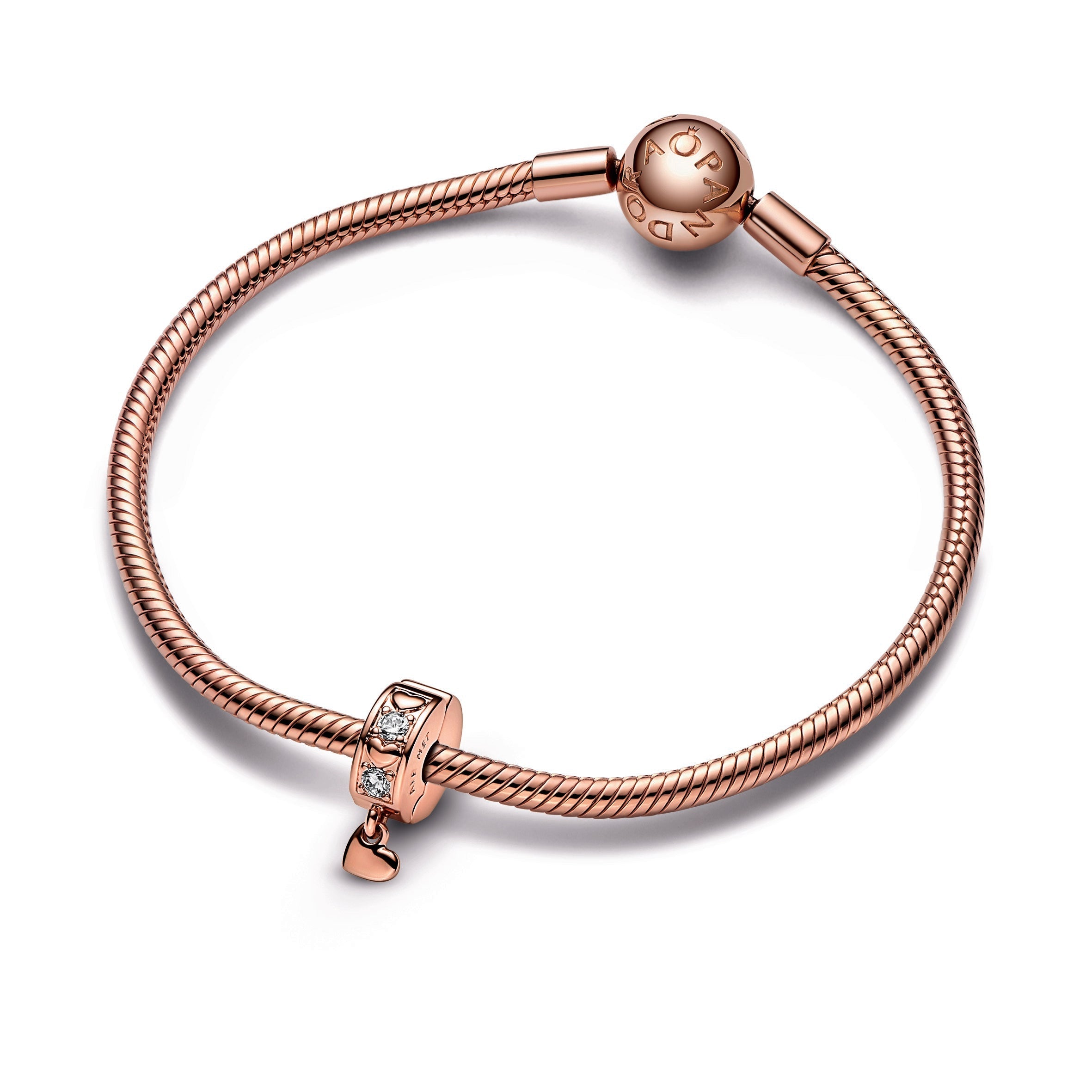 Pandora Infinite Hearts Sparkling Dangling Clip Charm