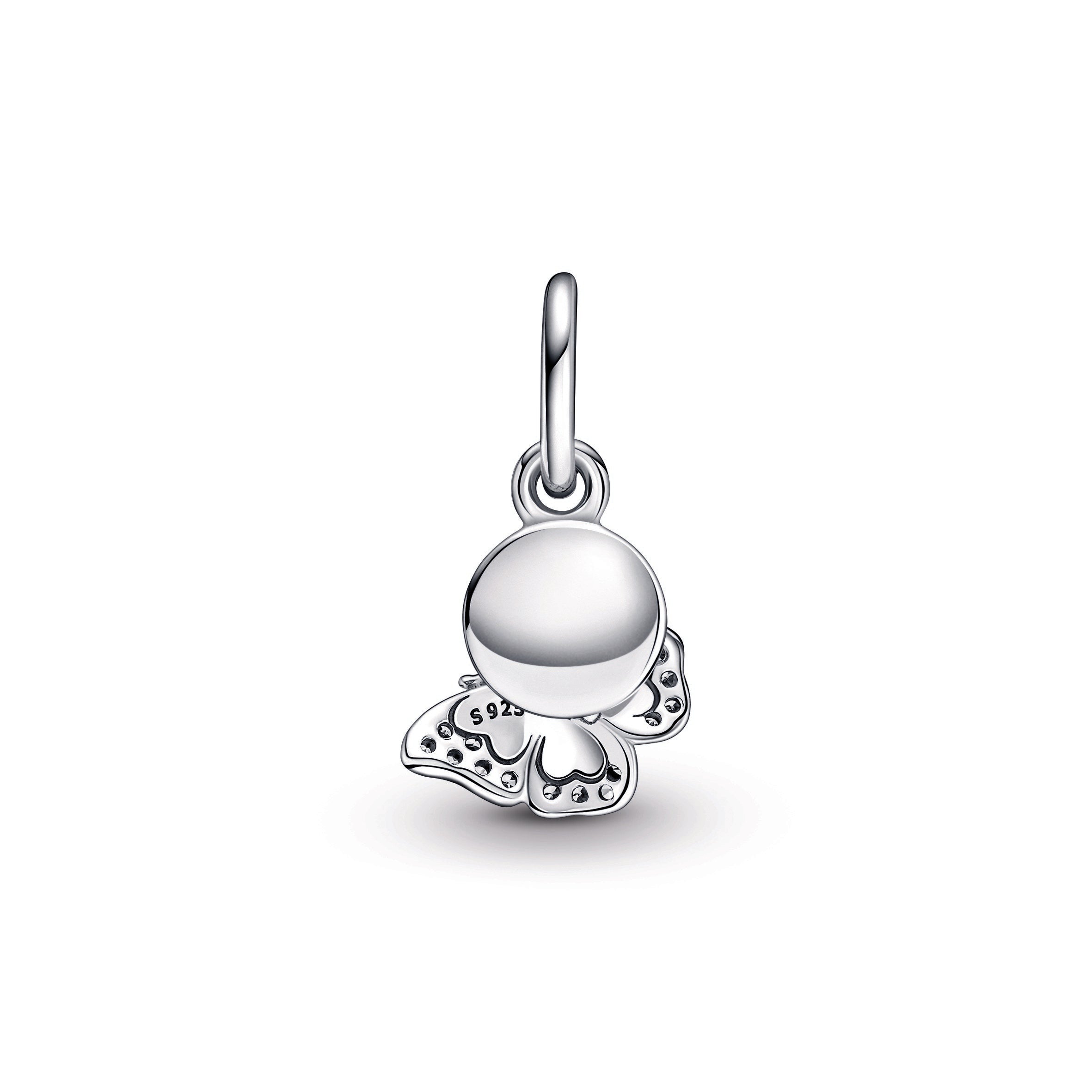 Pandora Blue Butterfly & Quote Double Dangle Charm