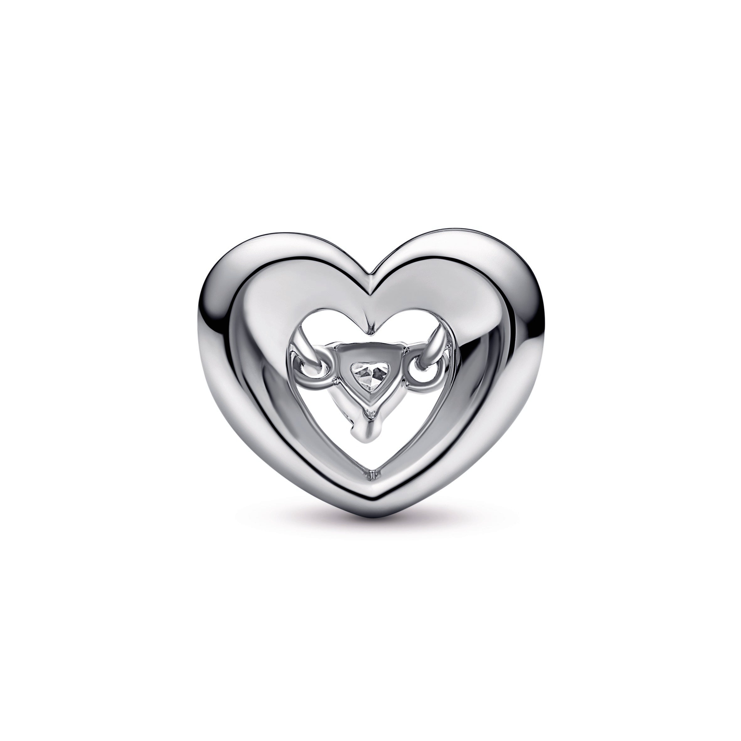 Pandora Radiant Heart & Floating Stone Charm