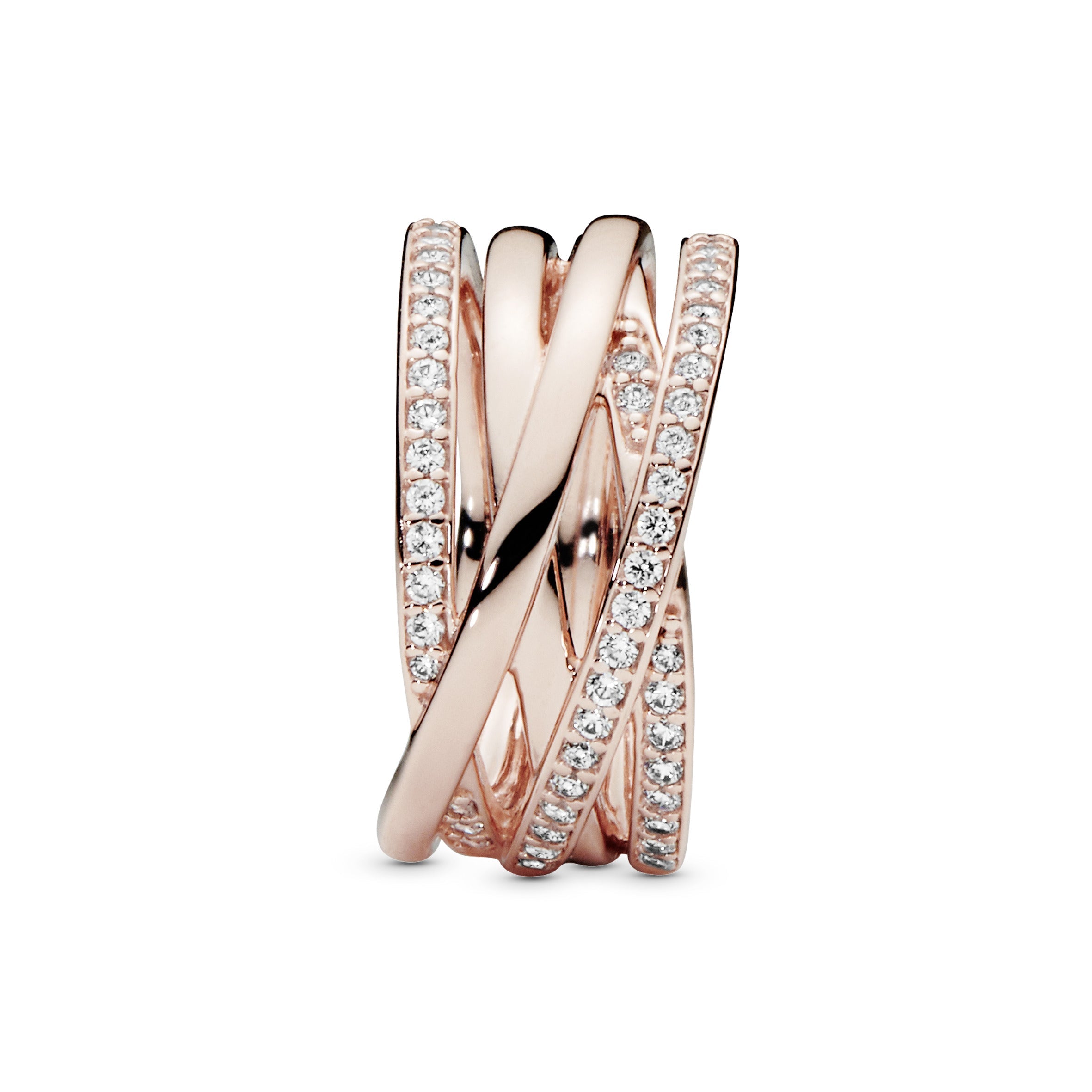 Pandora Sparkling & Polished Lines Ring
