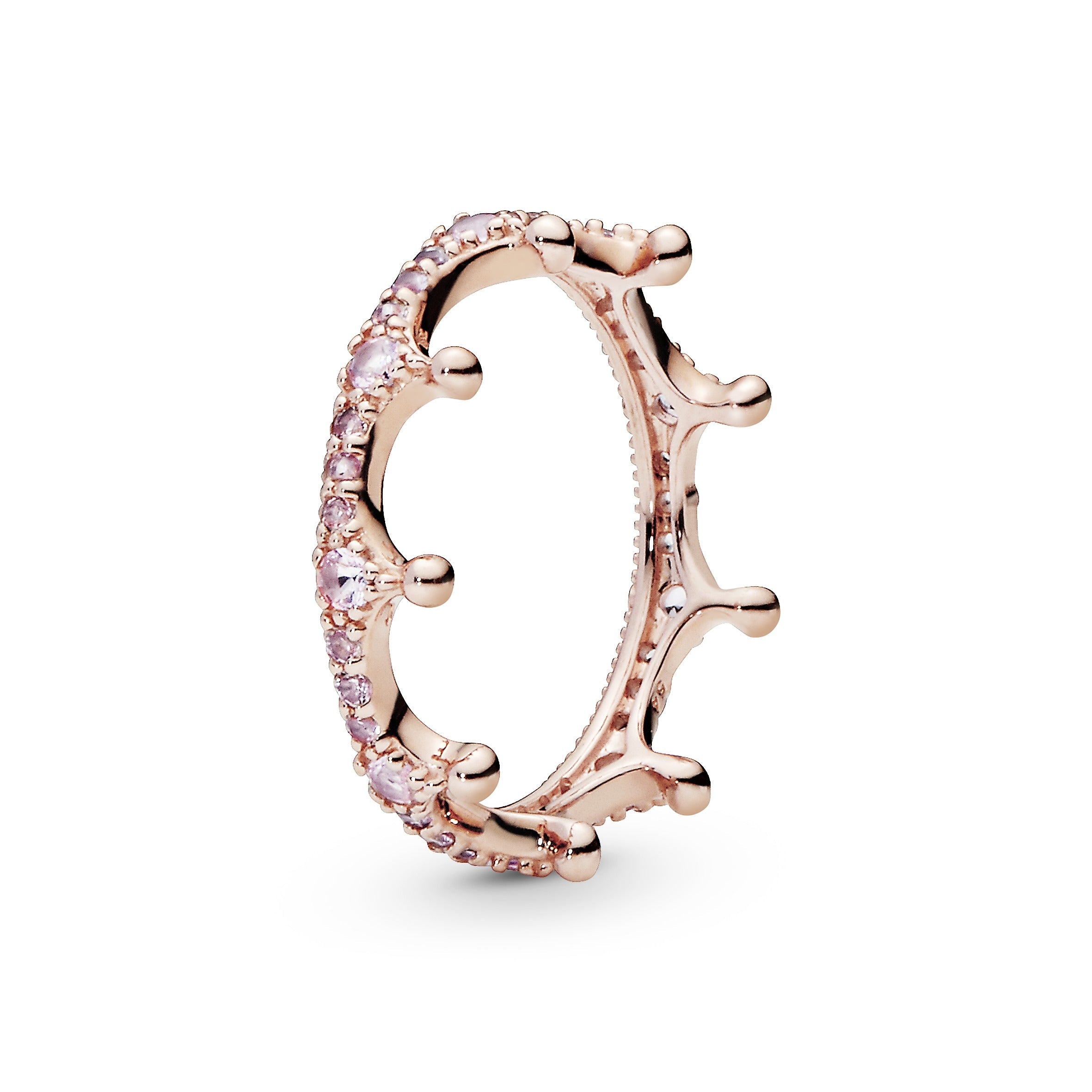 Pandora Pink Sparkling Crown Ring