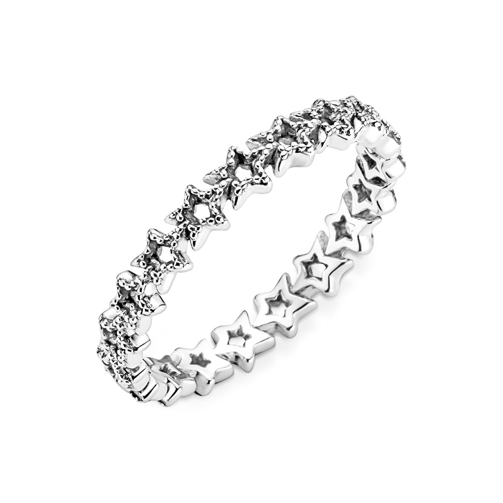 Pandora Band of Asymmetric Stars Ring