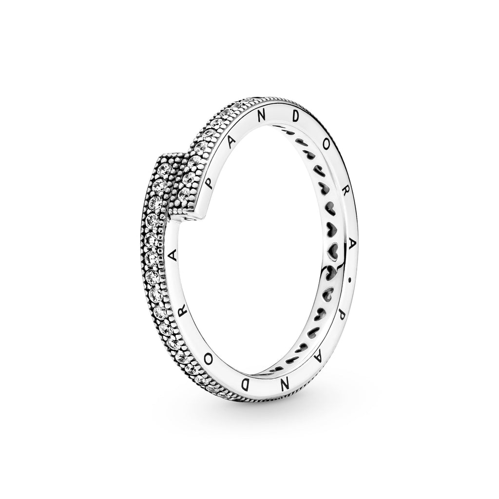 Pandora Sparkling Overlapping Ring