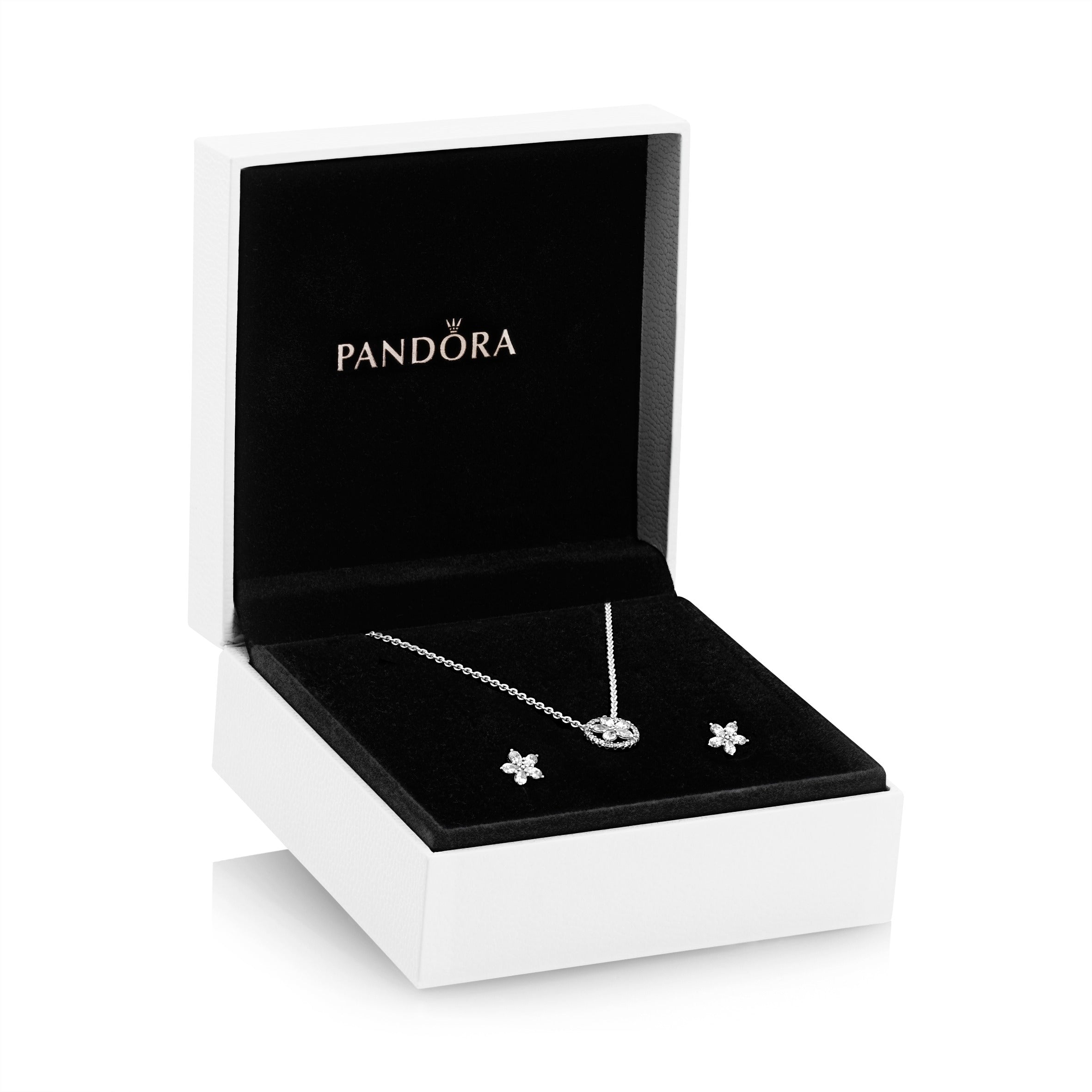 Pandora Sparkling Snowflake Necklace & Earring Gift Set