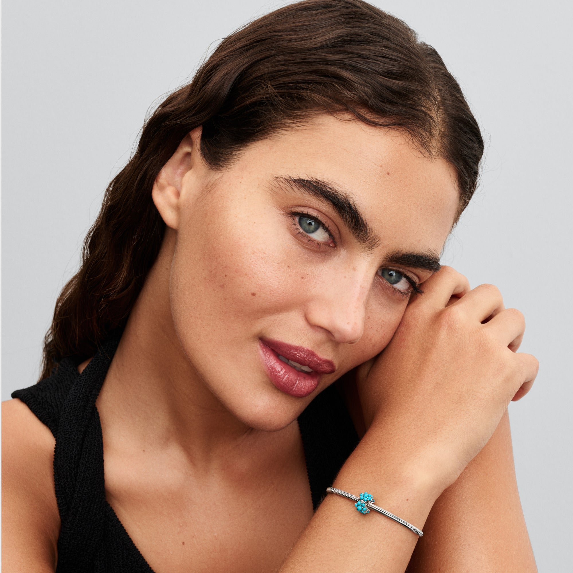 Pandora Turquoise-colored Ocean Charm