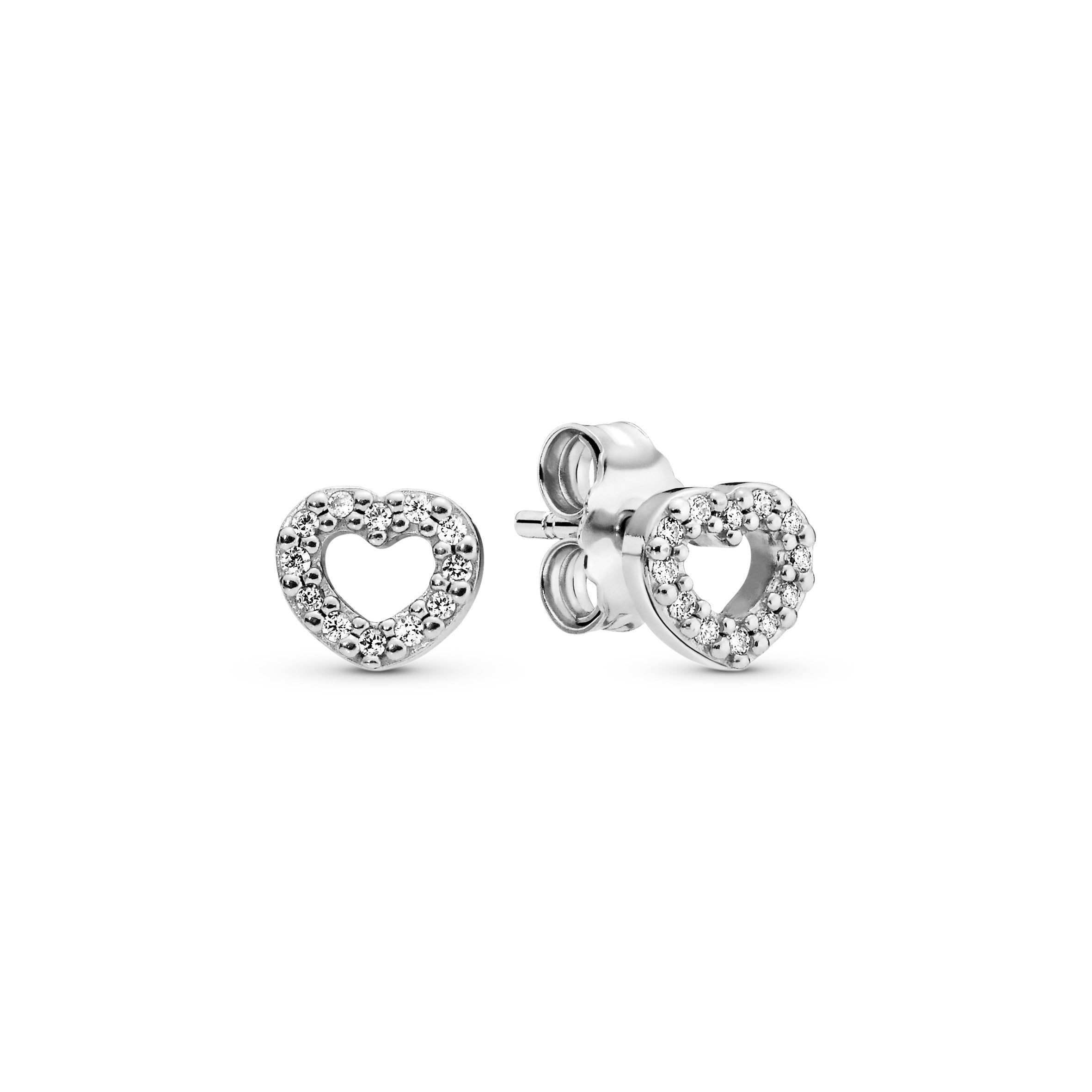 Pandora Heart Stud Earrings