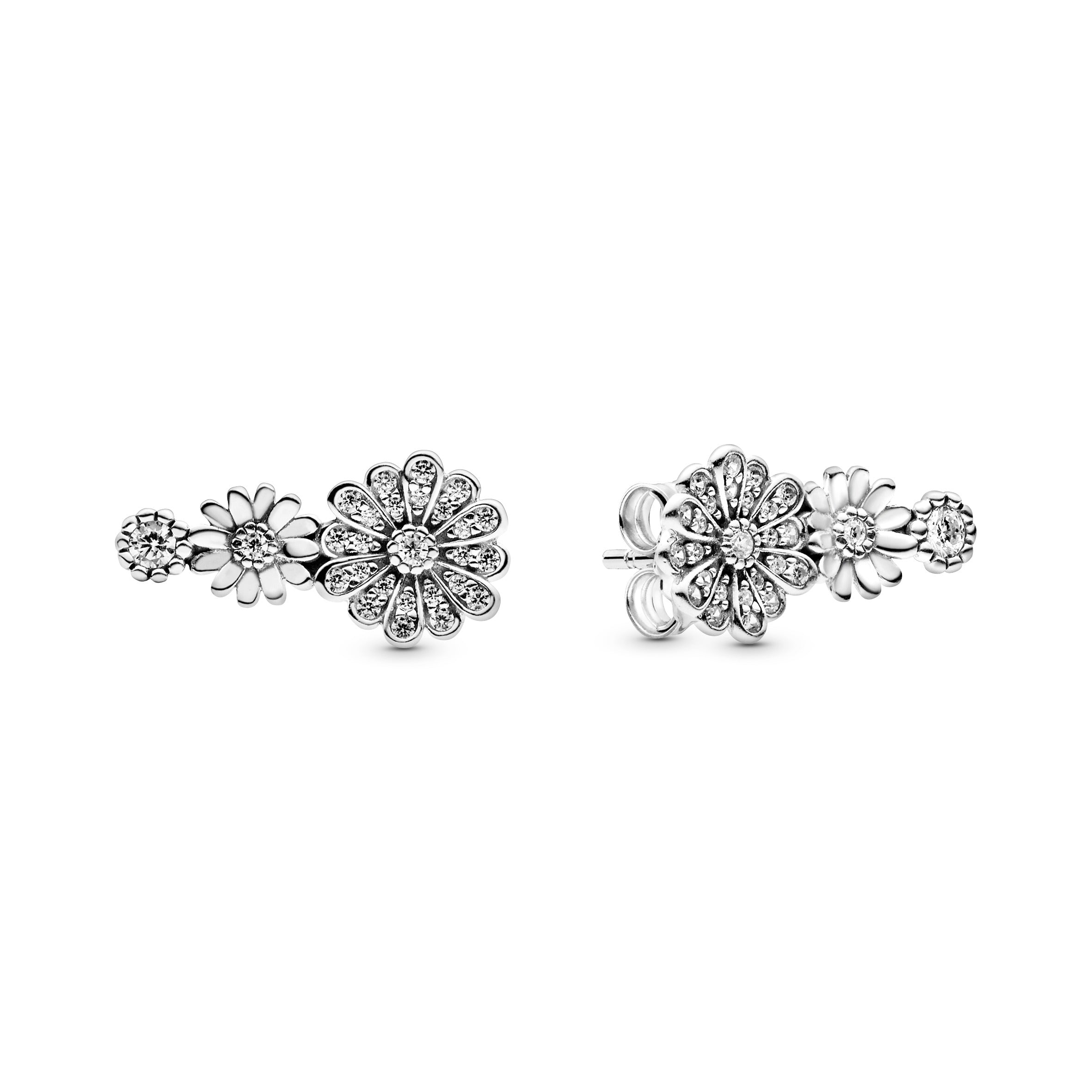 Pandora Sparkling Daisy Flower Trio Stud Earrings