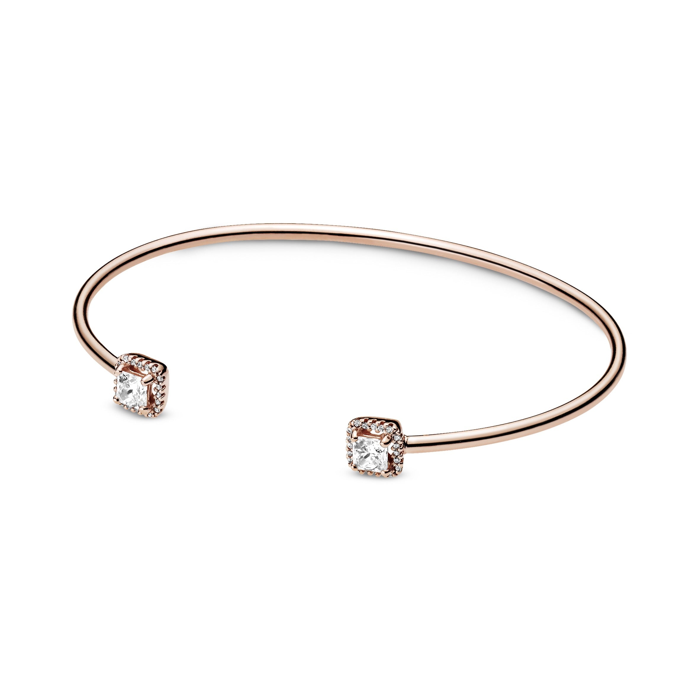 Pandora Square Sparkle Open Bangle