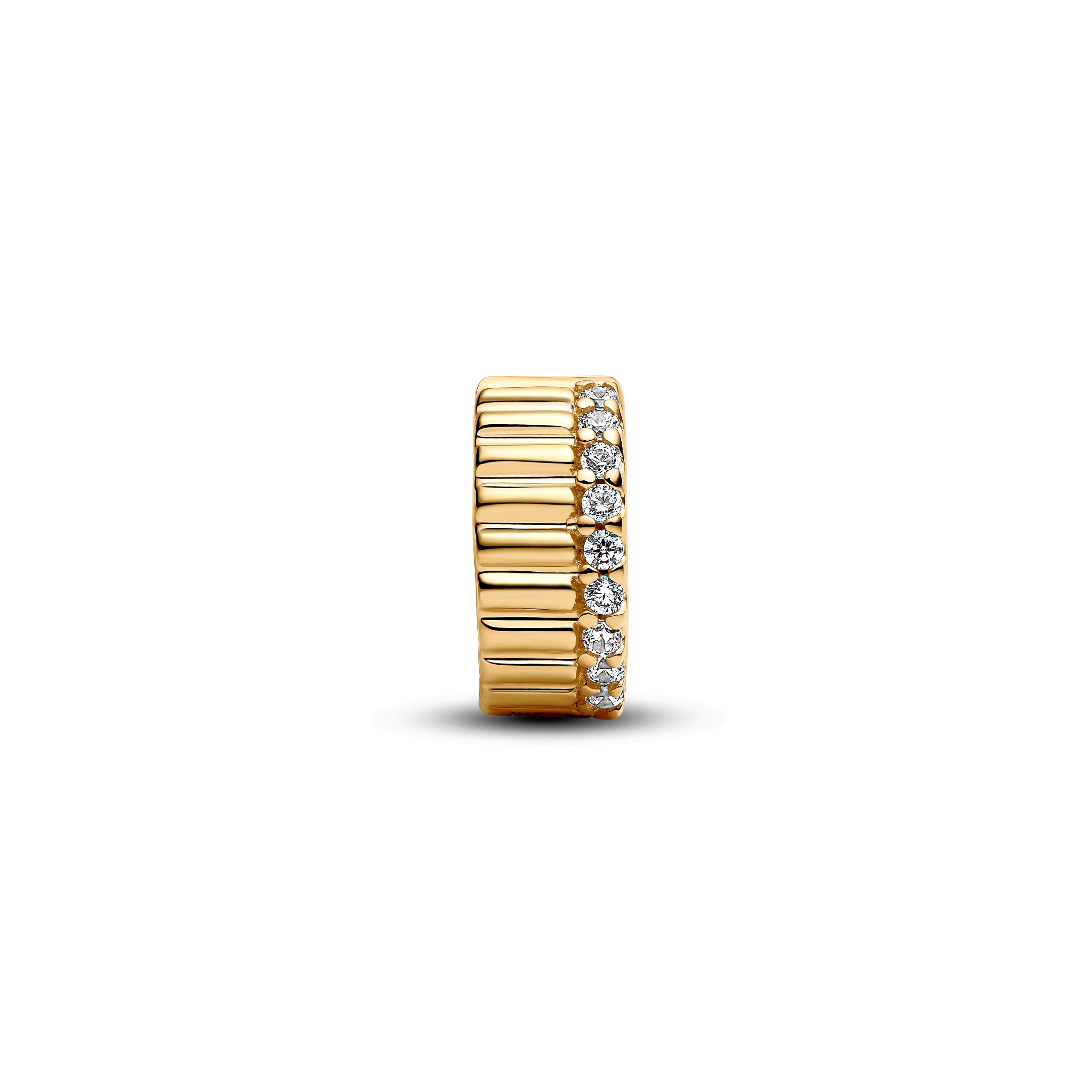 Pandora Ribbed Clip Charm